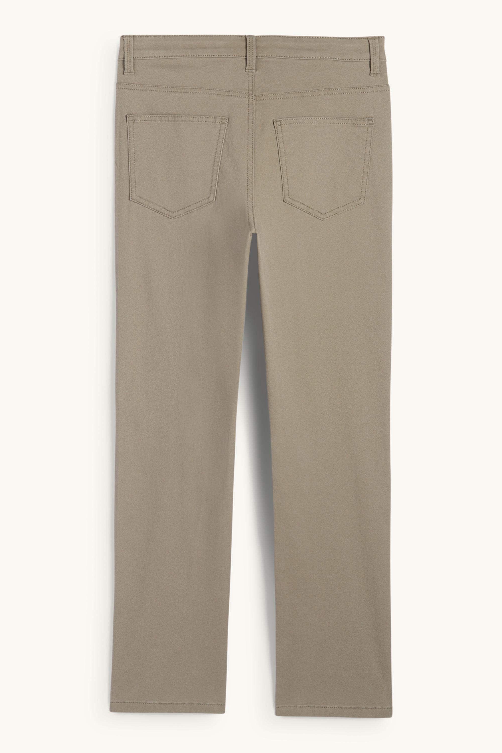 Cloth trousers - high waist - slim fit beige (2)