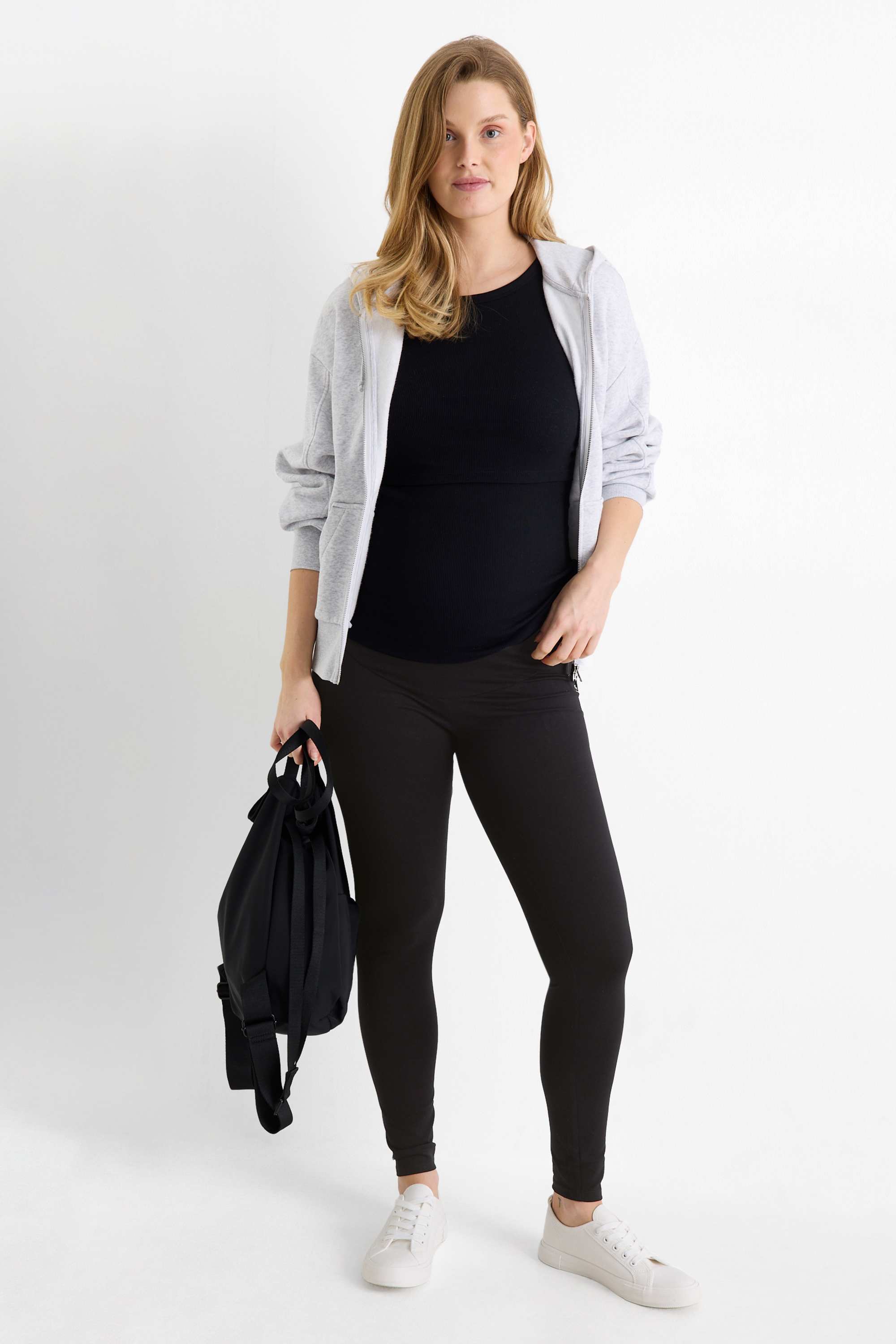 Multipack of 2 - maternity leggings black