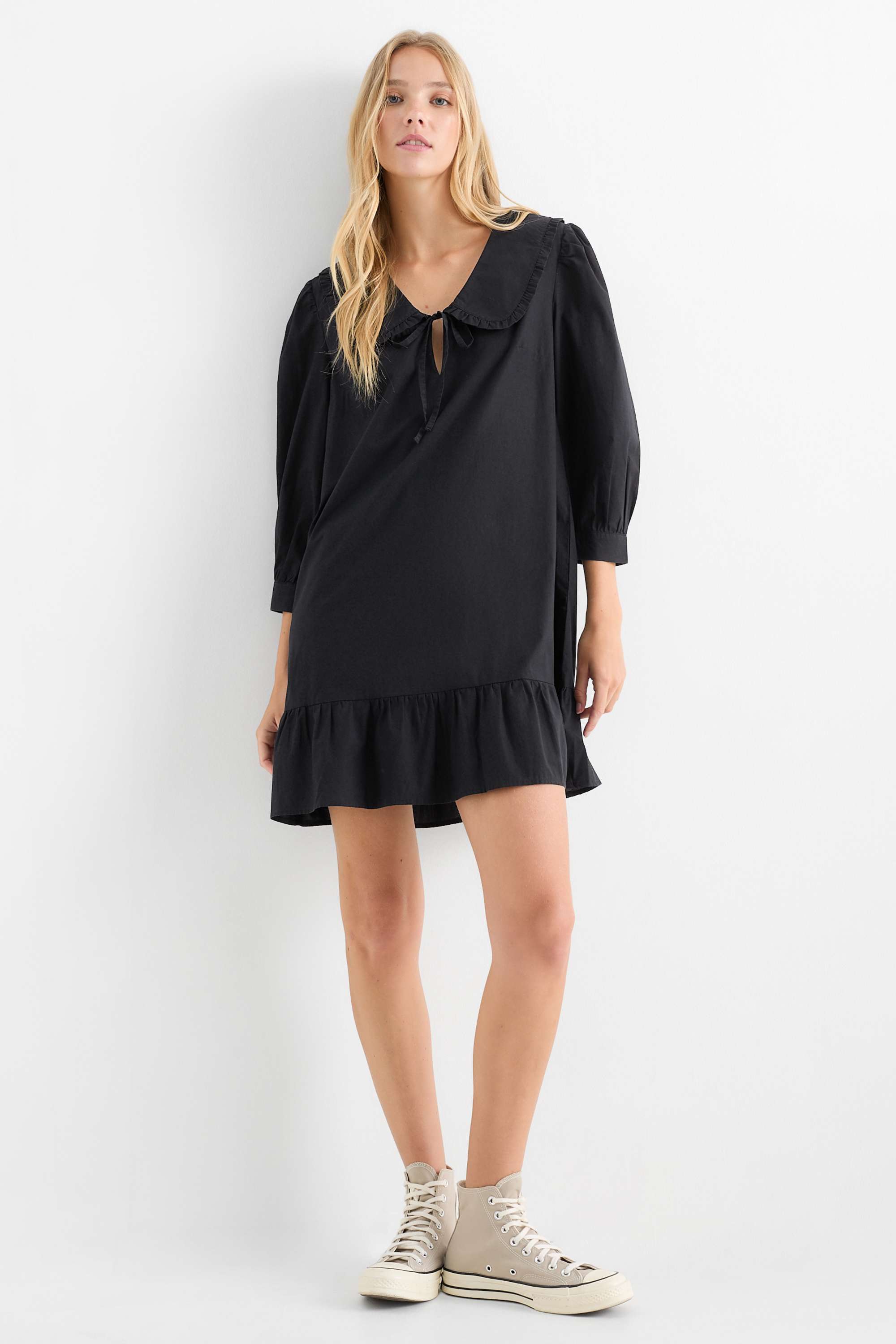 Shirt dress black