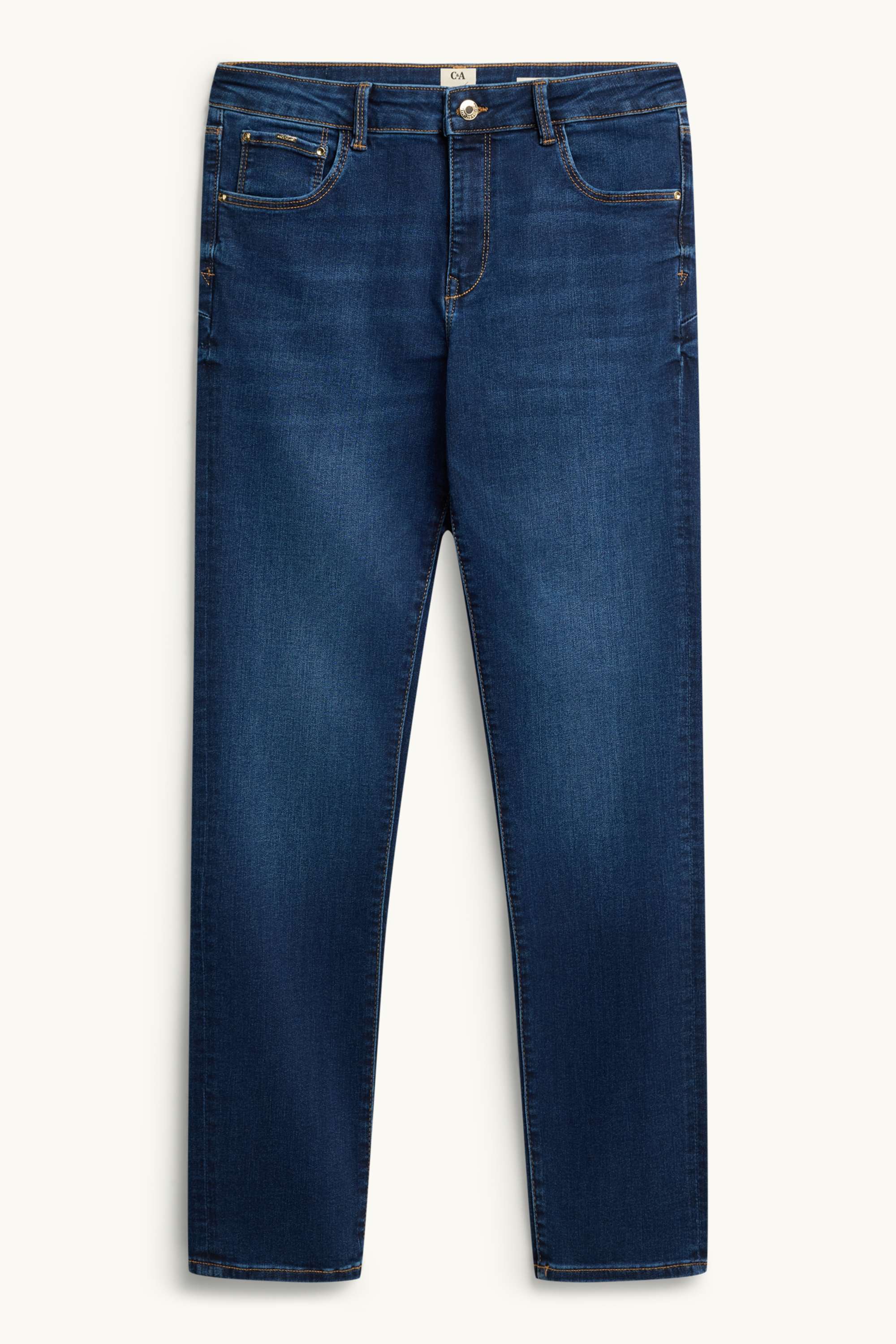 Slim jeans - mid-rise waist - shaping jeans - LYCRA® denim-dark blue