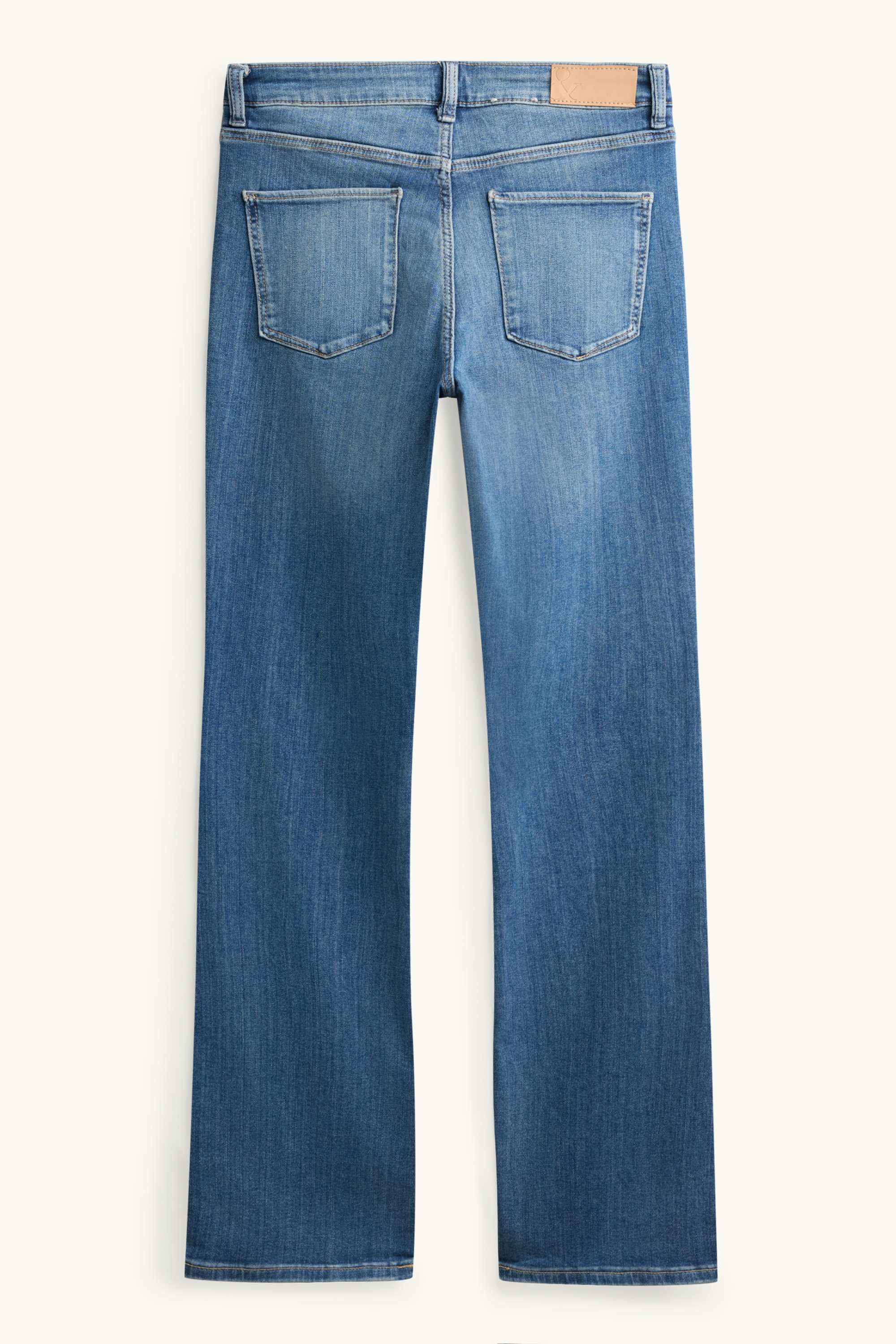 Bootcut jeans - mid-rise waist - LYCRA® blue denim