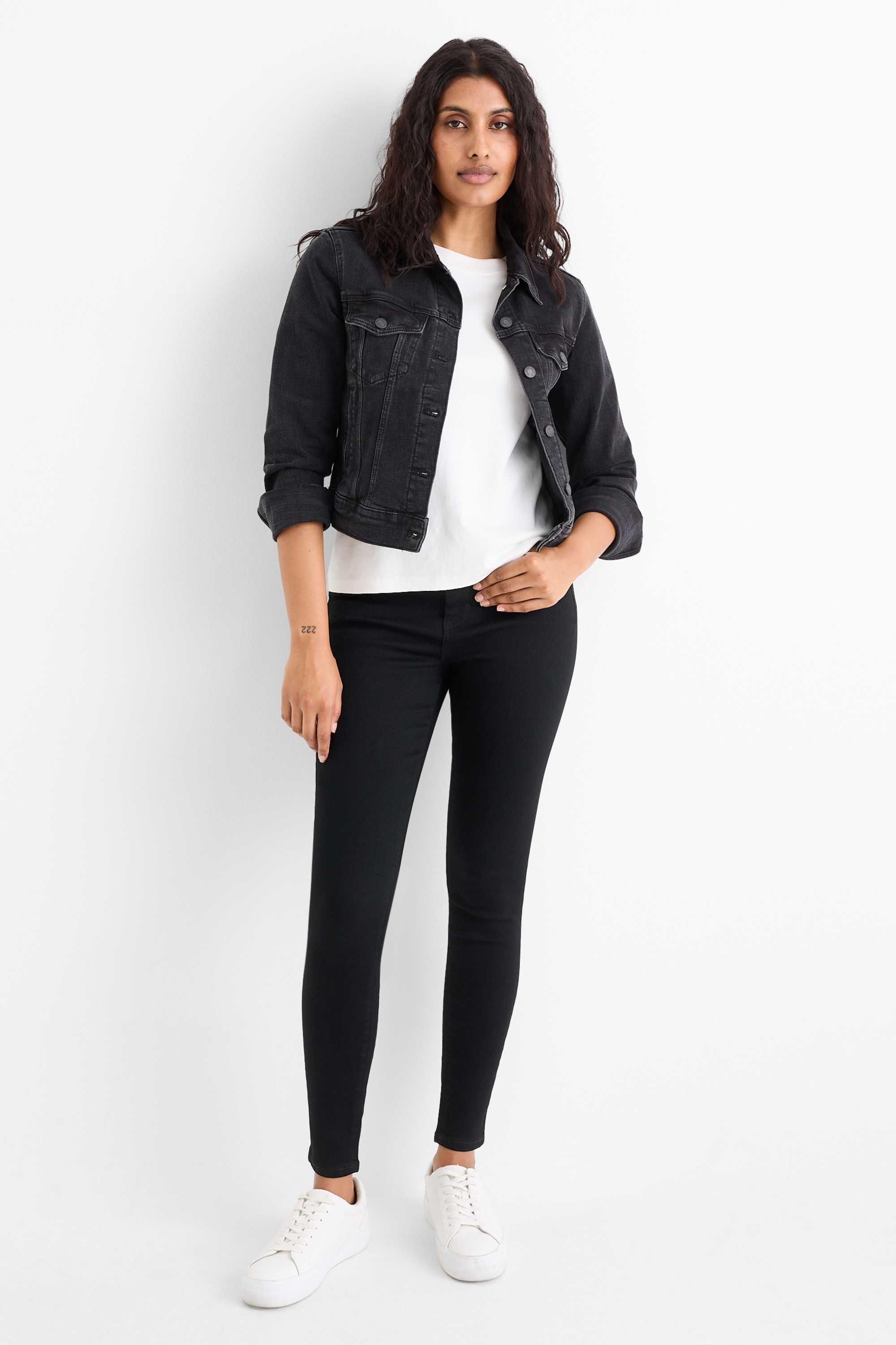 Jegging jeans - high waist black
