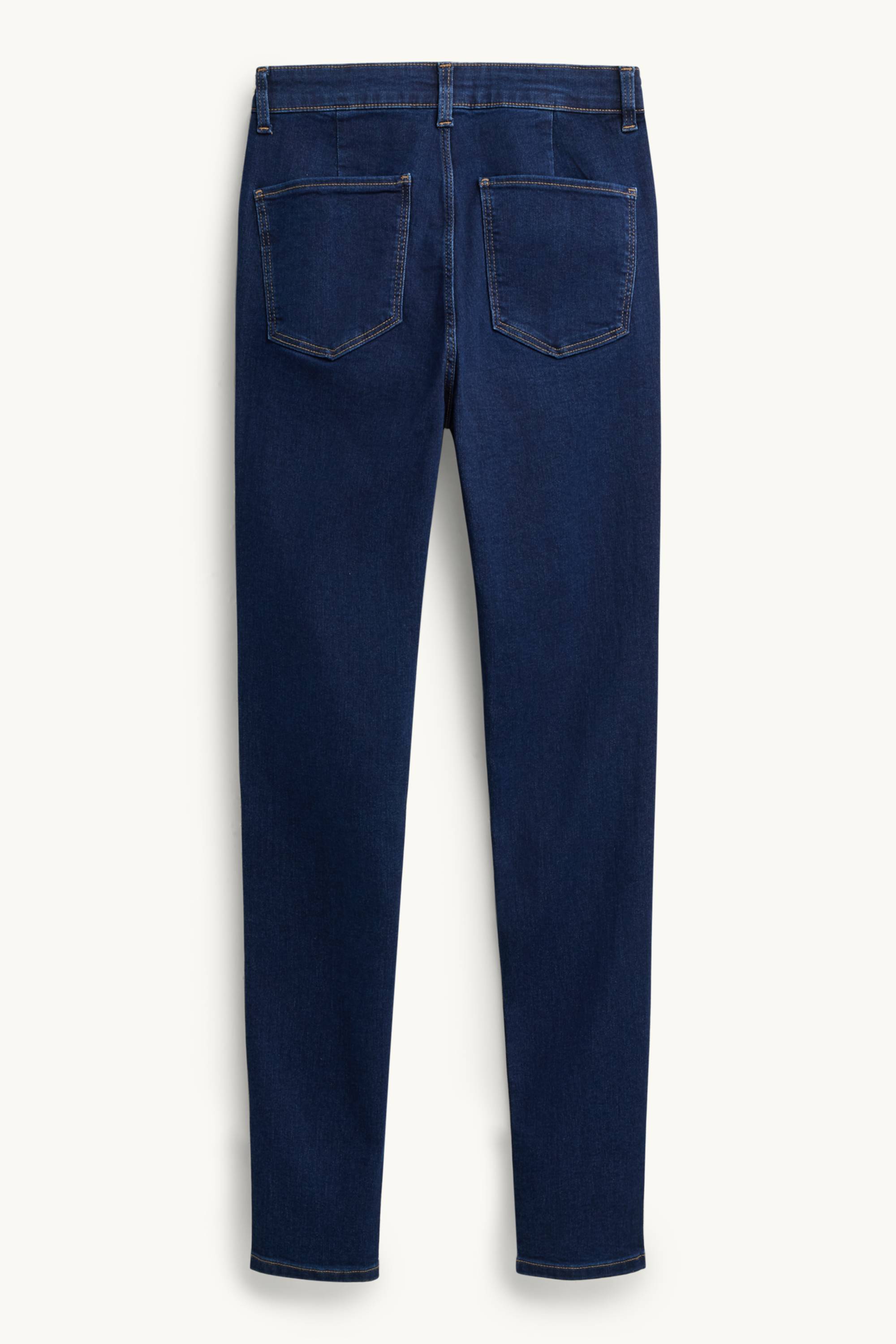 Jegging jeans - high waist blue denim