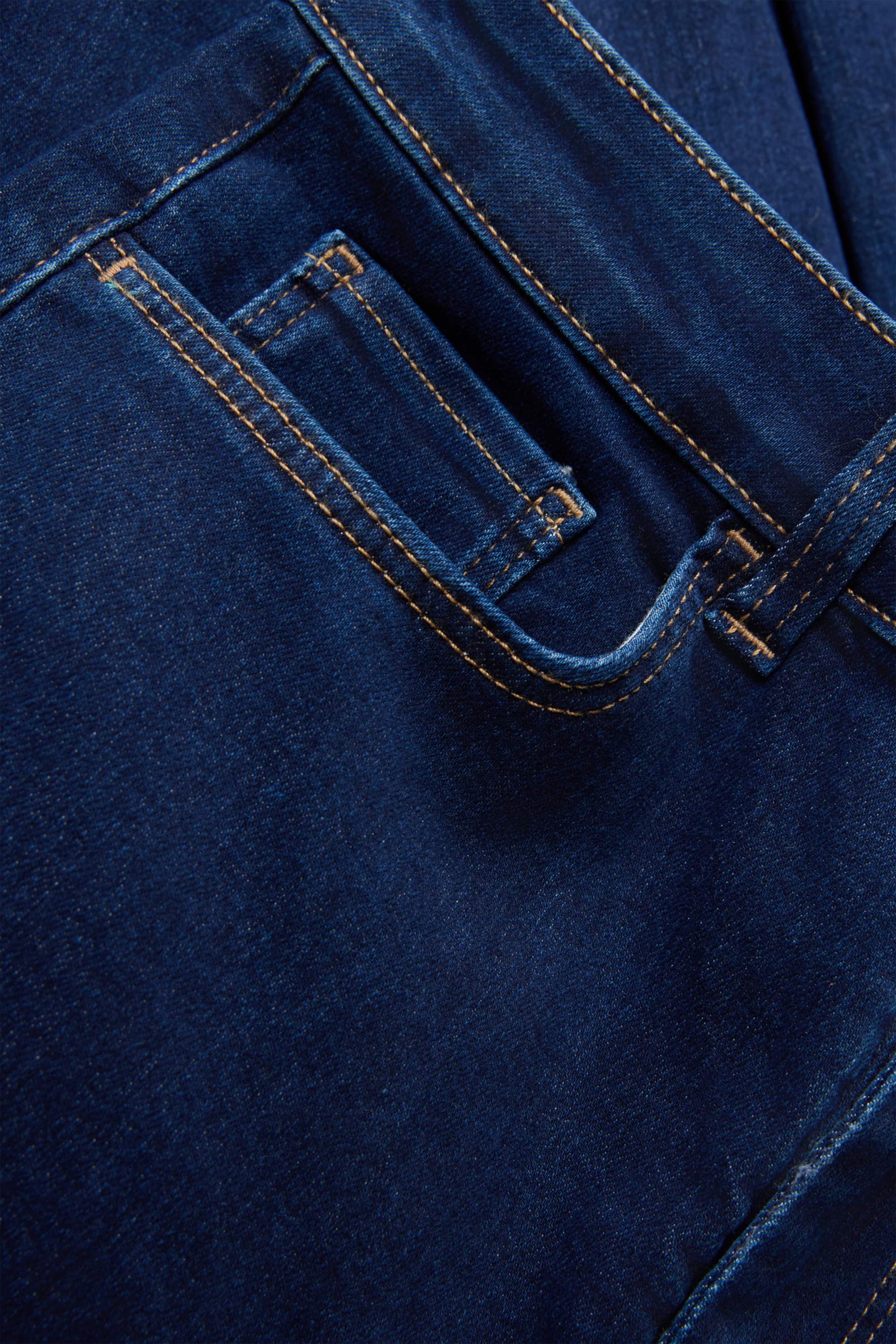 Jegging jeans - high waist blue denim