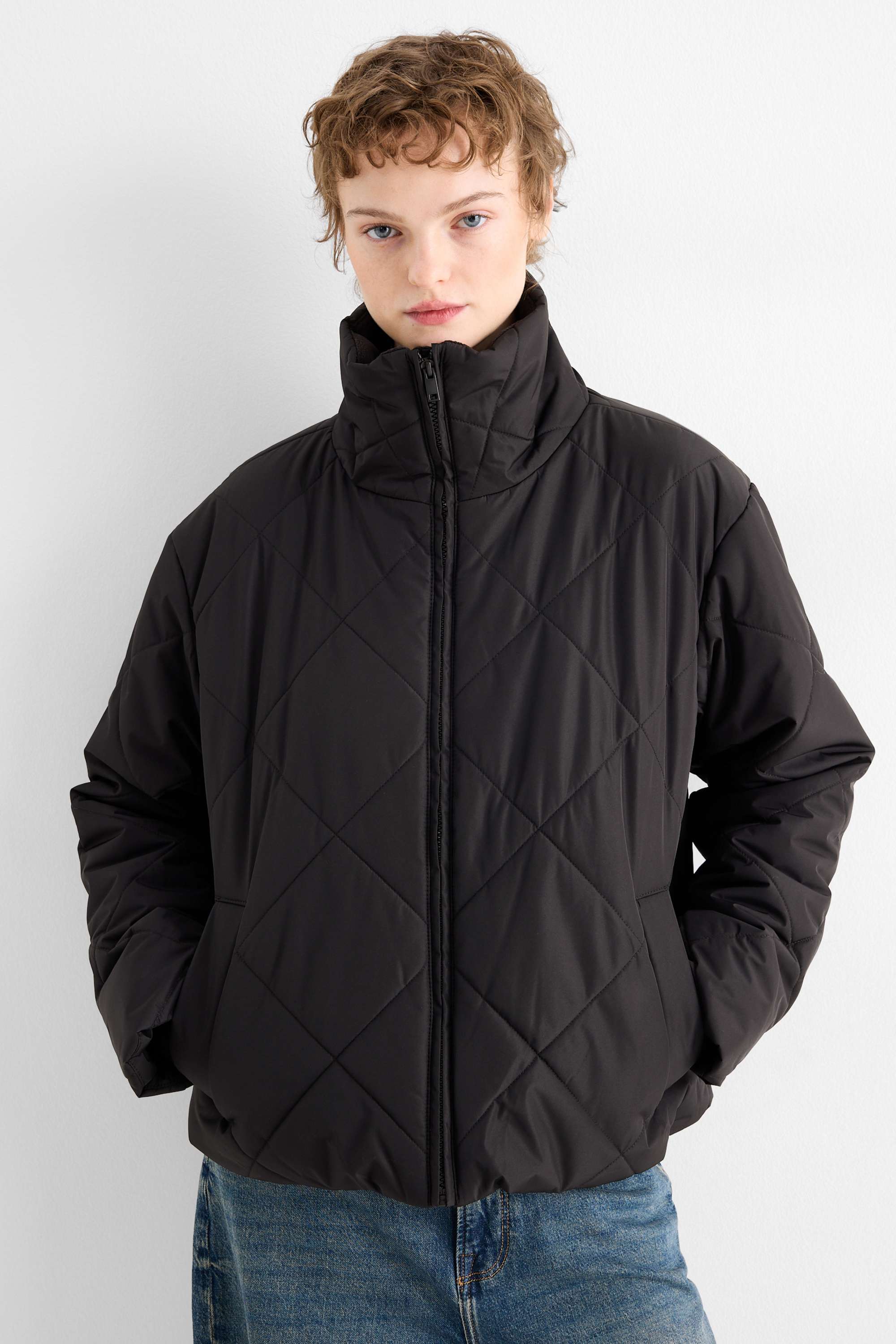 Quilted jacket black