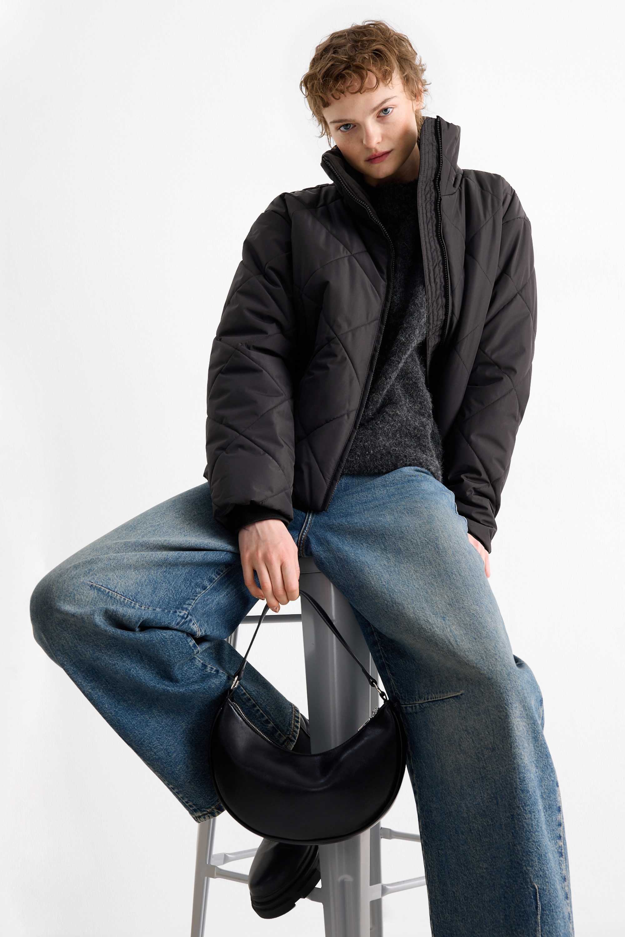 Quilted jacket black