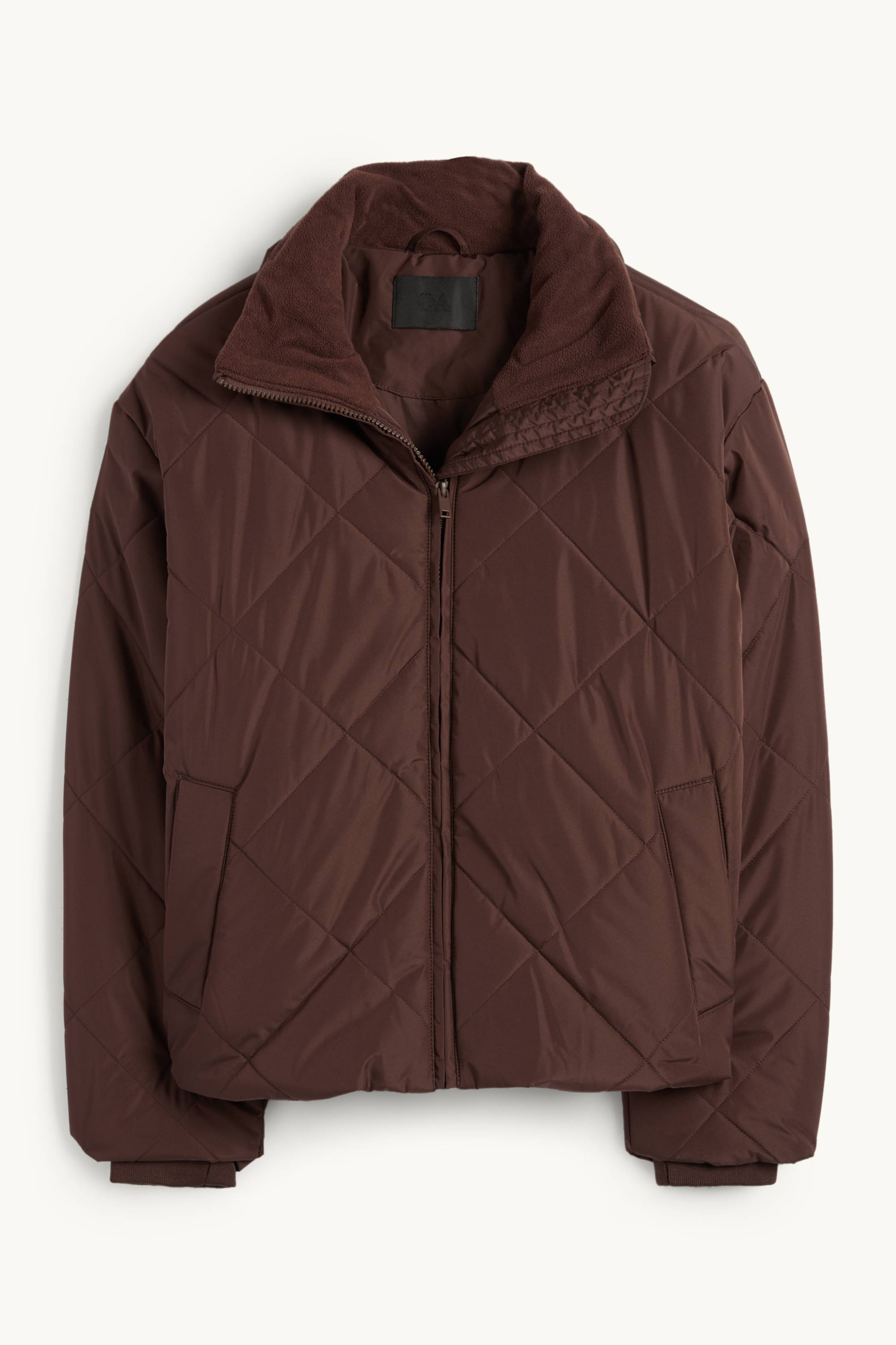 Quilted jacket dark brown
