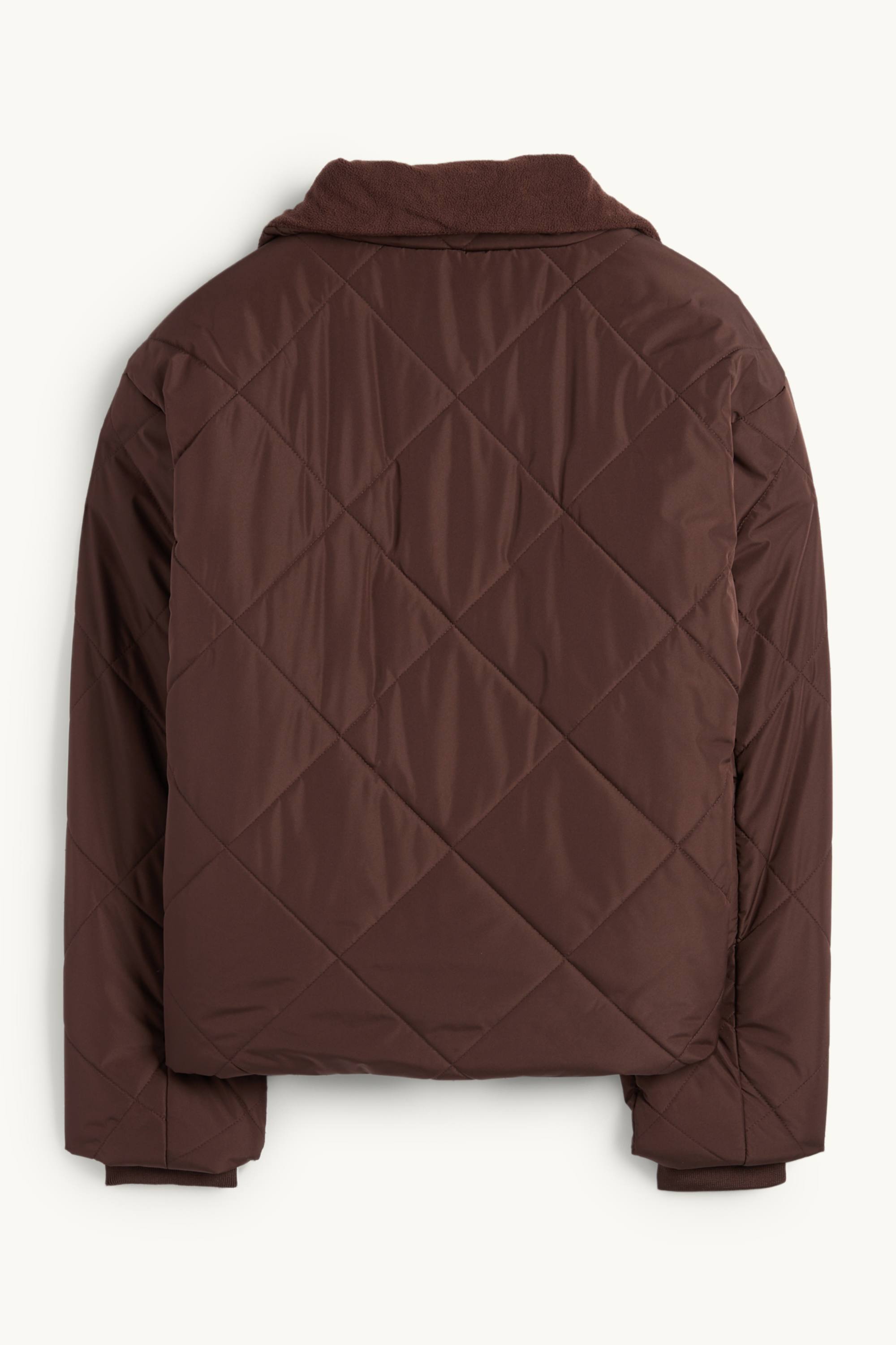 Quilted jacket dark brown