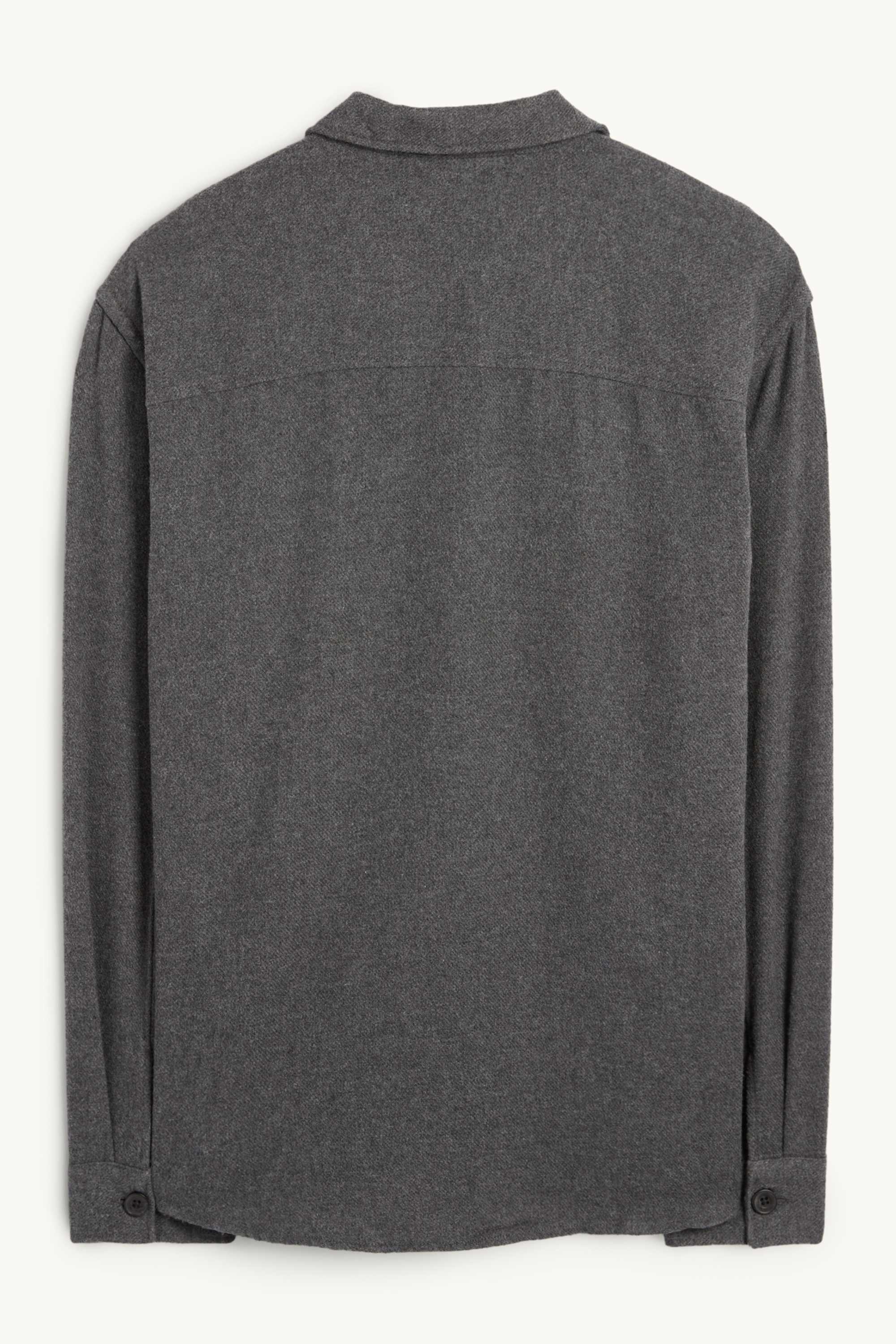 Shirt - relaxed fit - kent collar dark gray (1)