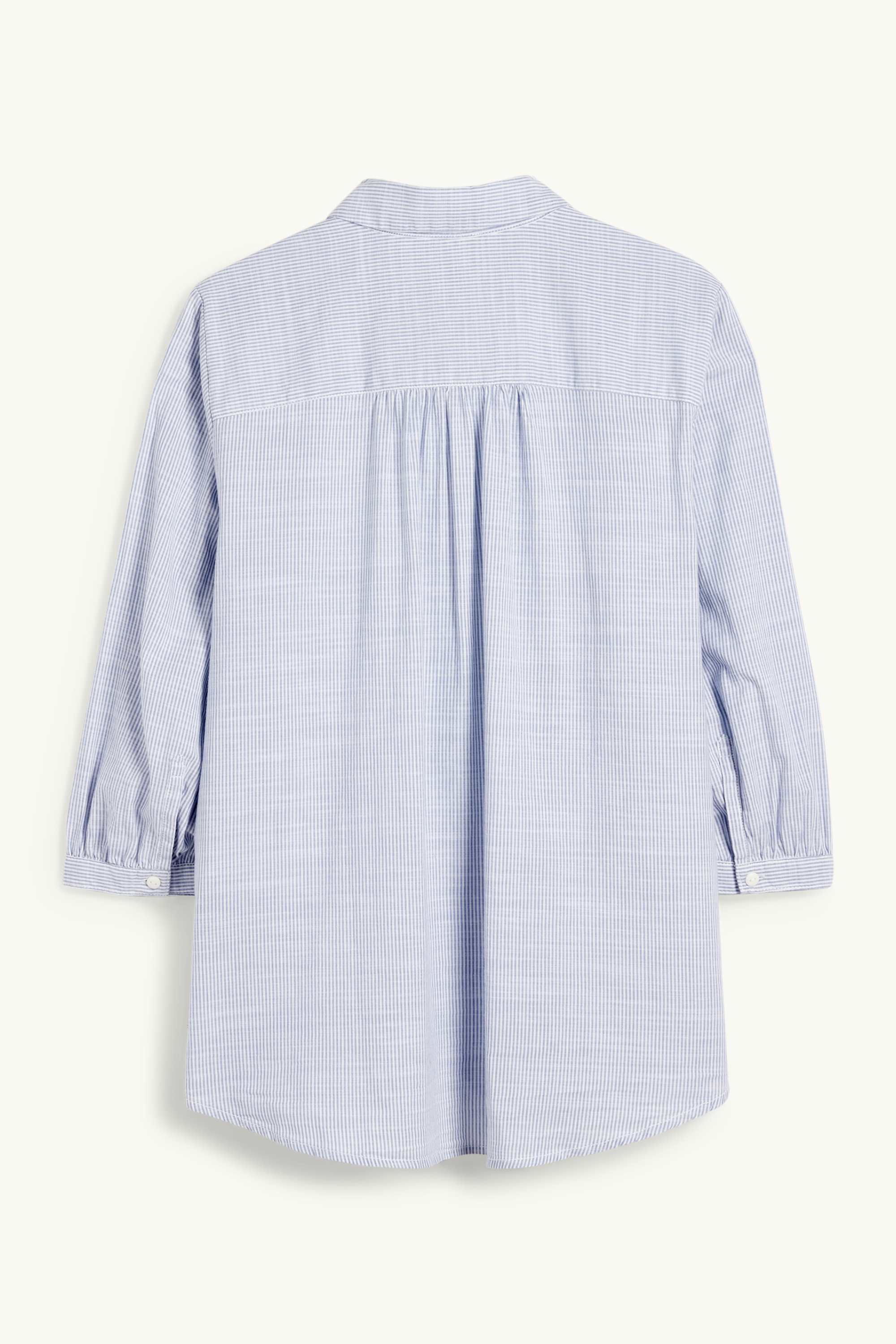 Blouse - striped white / light blue