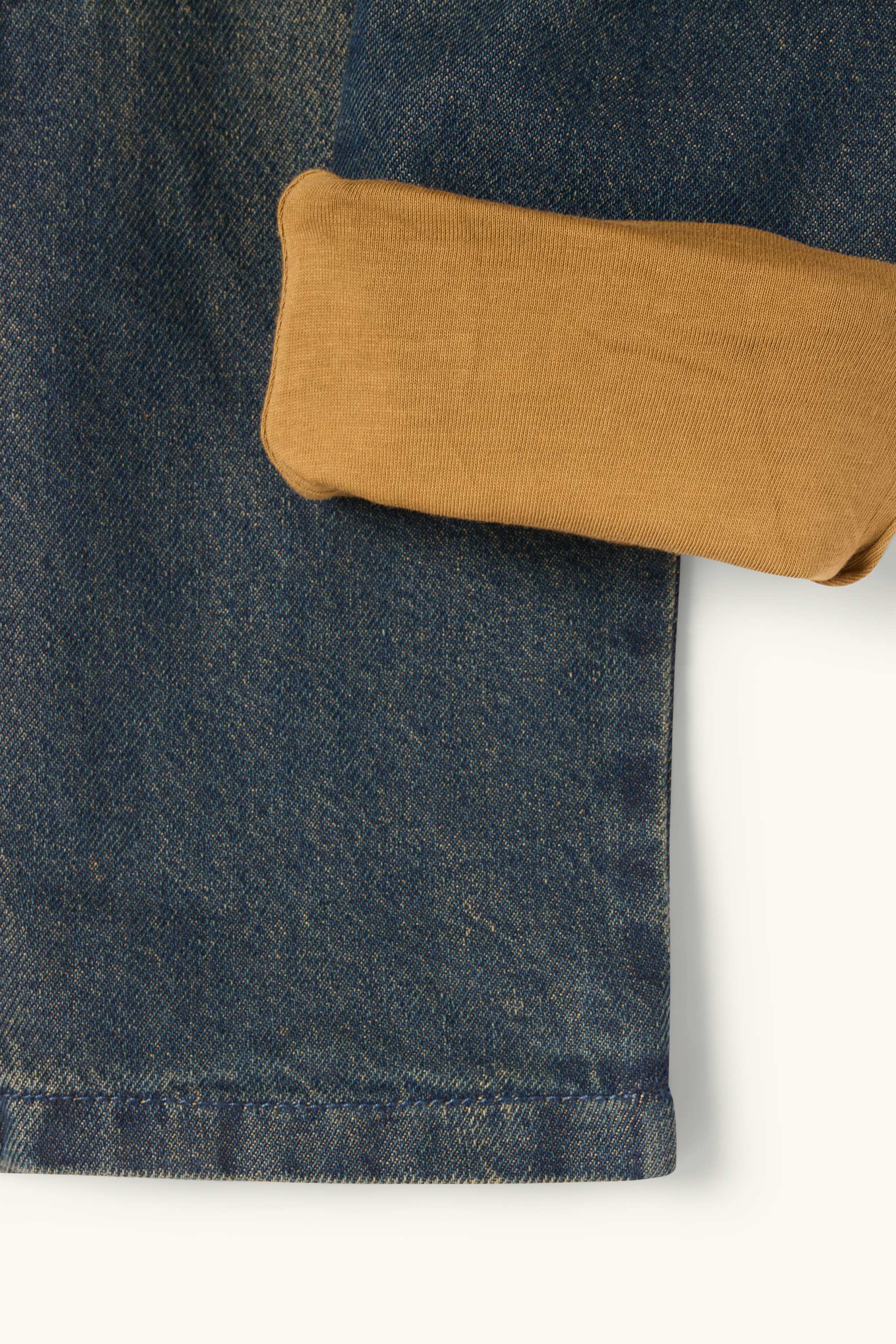 Cargo jeans - thermal jeans denim-blue gray