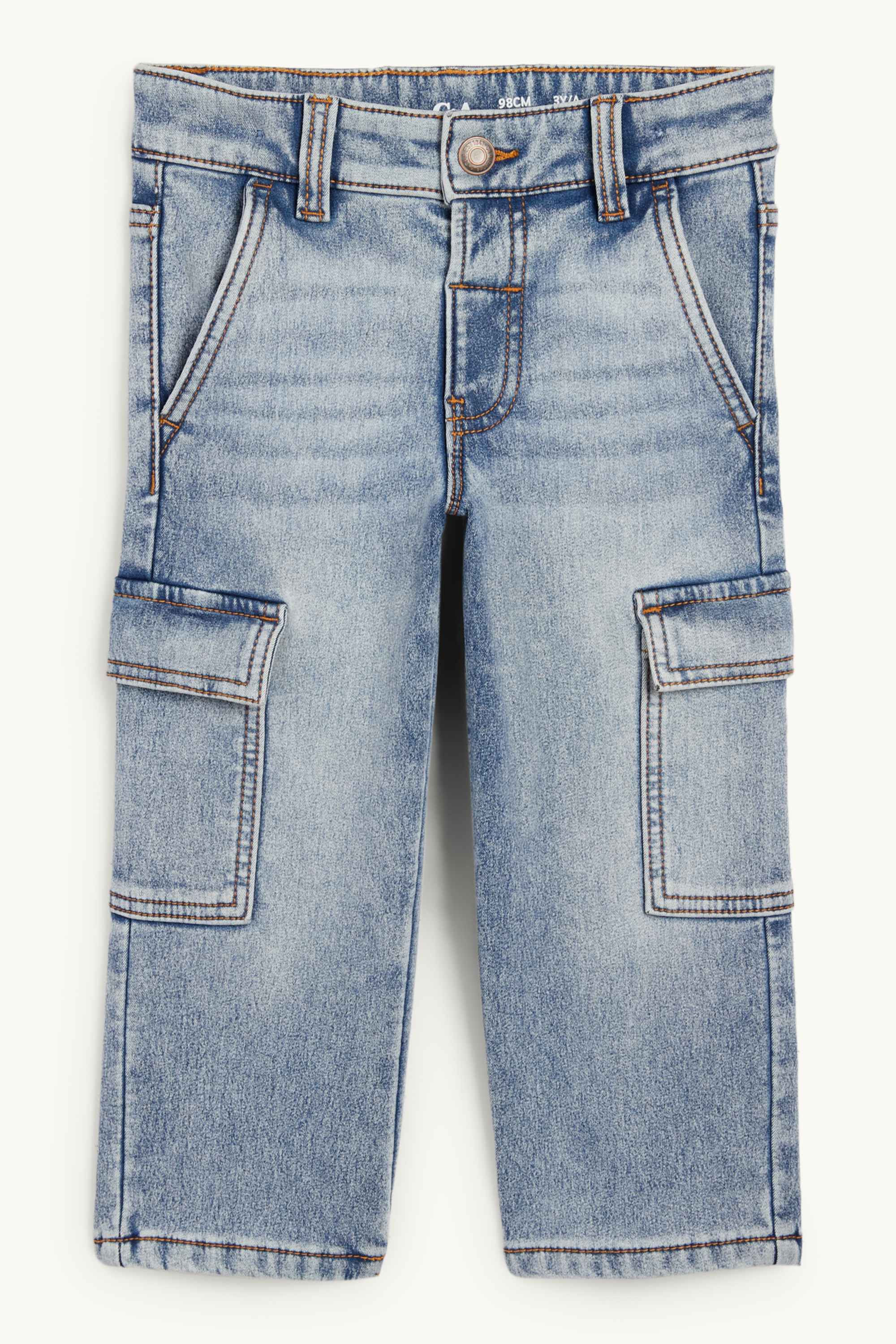 Cargo jeans - thermal jeans denim-light blue