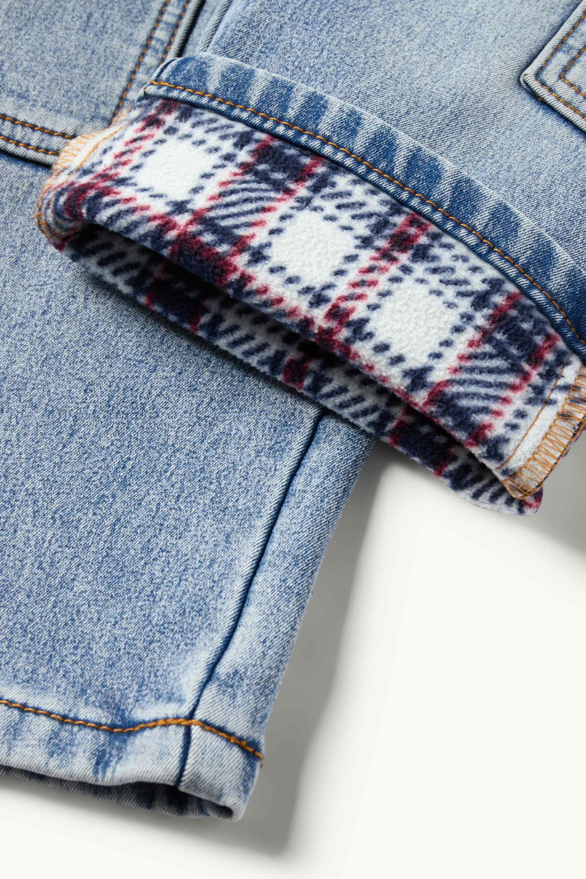 Cargo jeans - thermal jeans denim-light blue