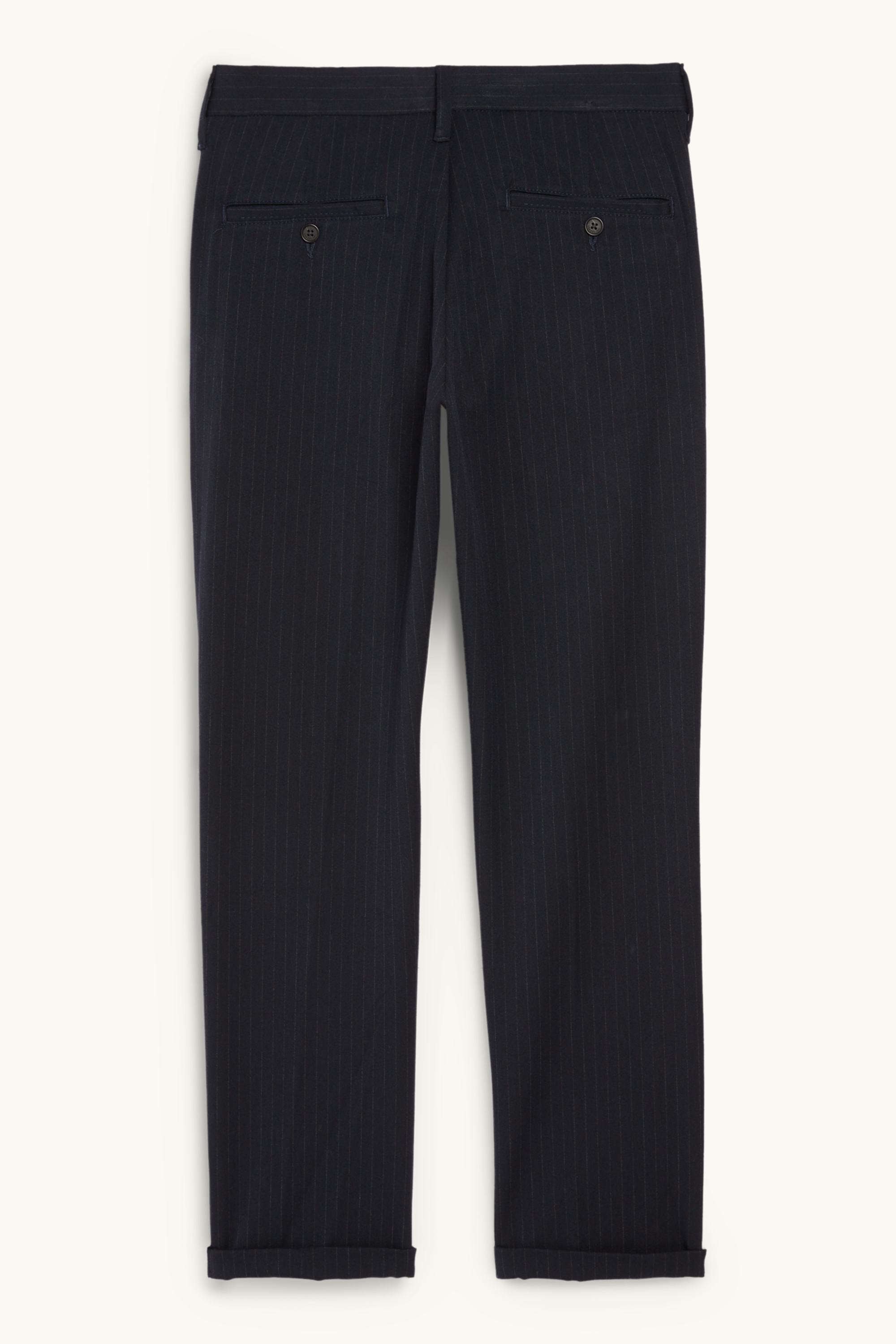 Chinos - tapered fit - pinstripes black