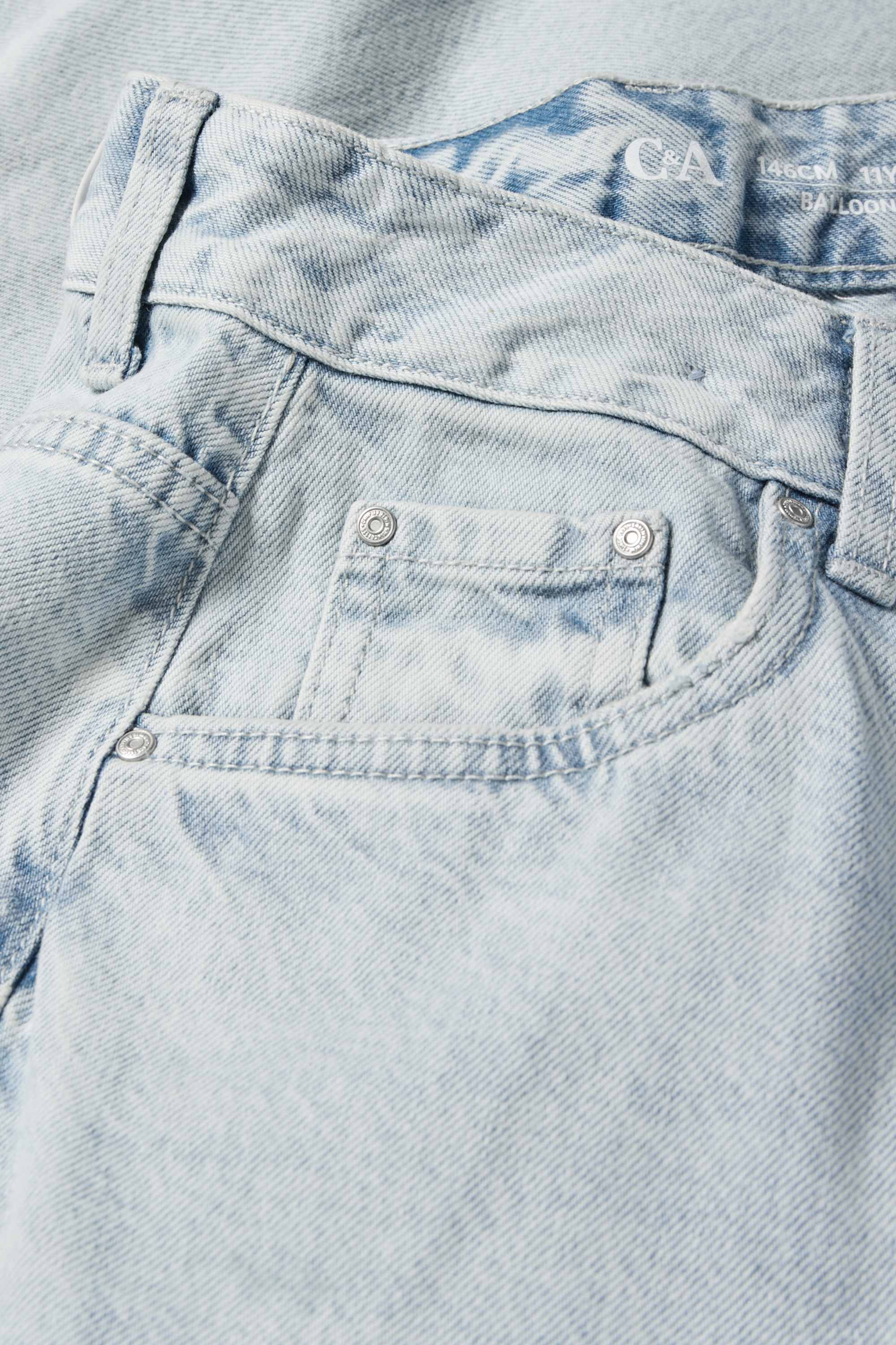 Balloon jeans denim-light blue