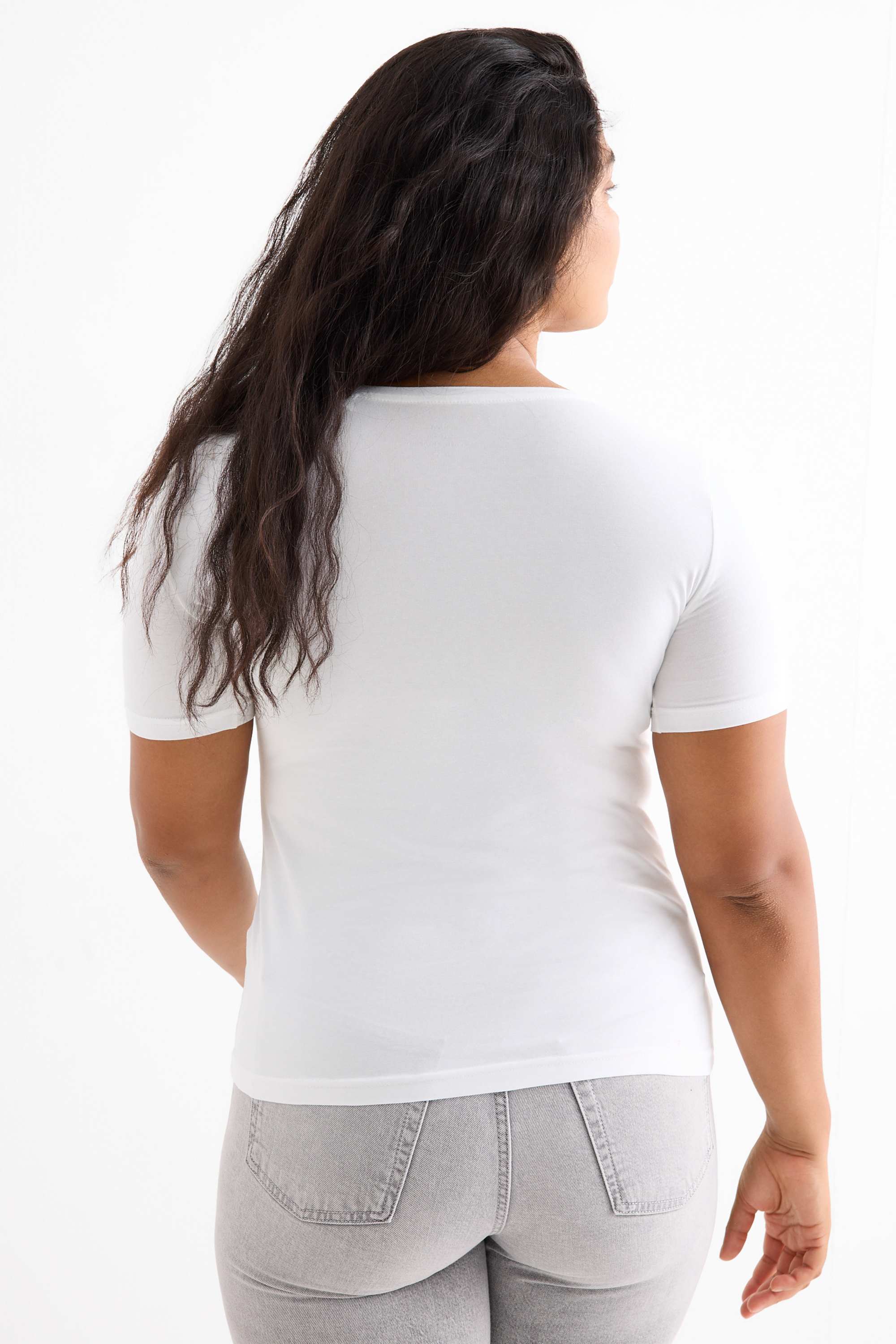 Multipack of 3 - T-shirt - slim fit white