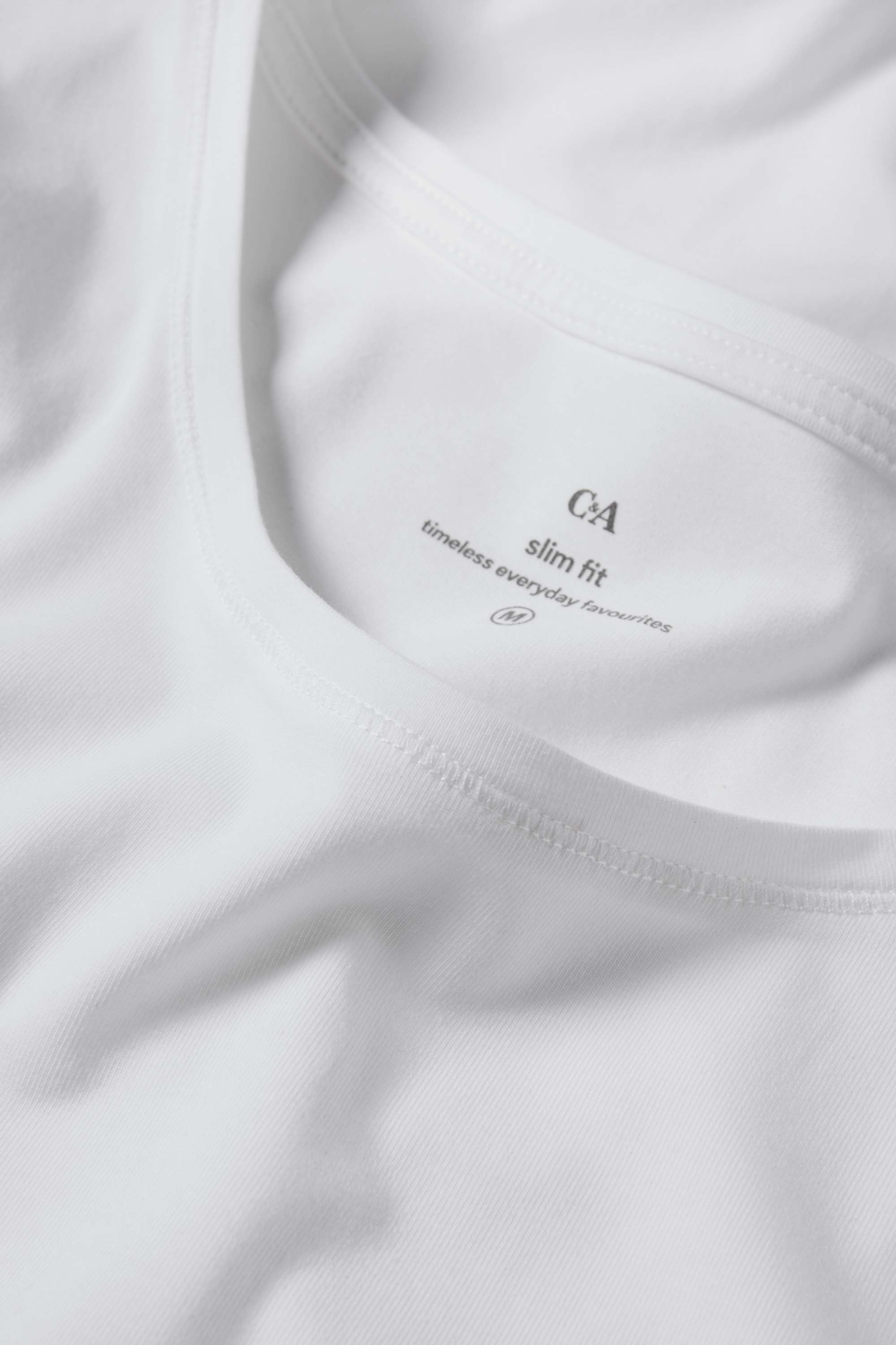 Multipack of 3 - T-shirt - slim fit white