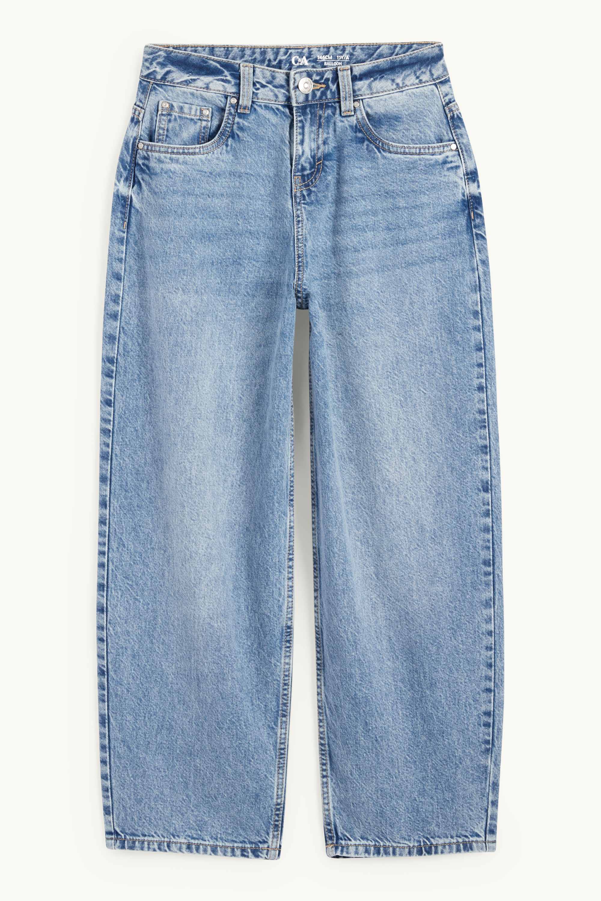 Balloon jeans denim-light blue
