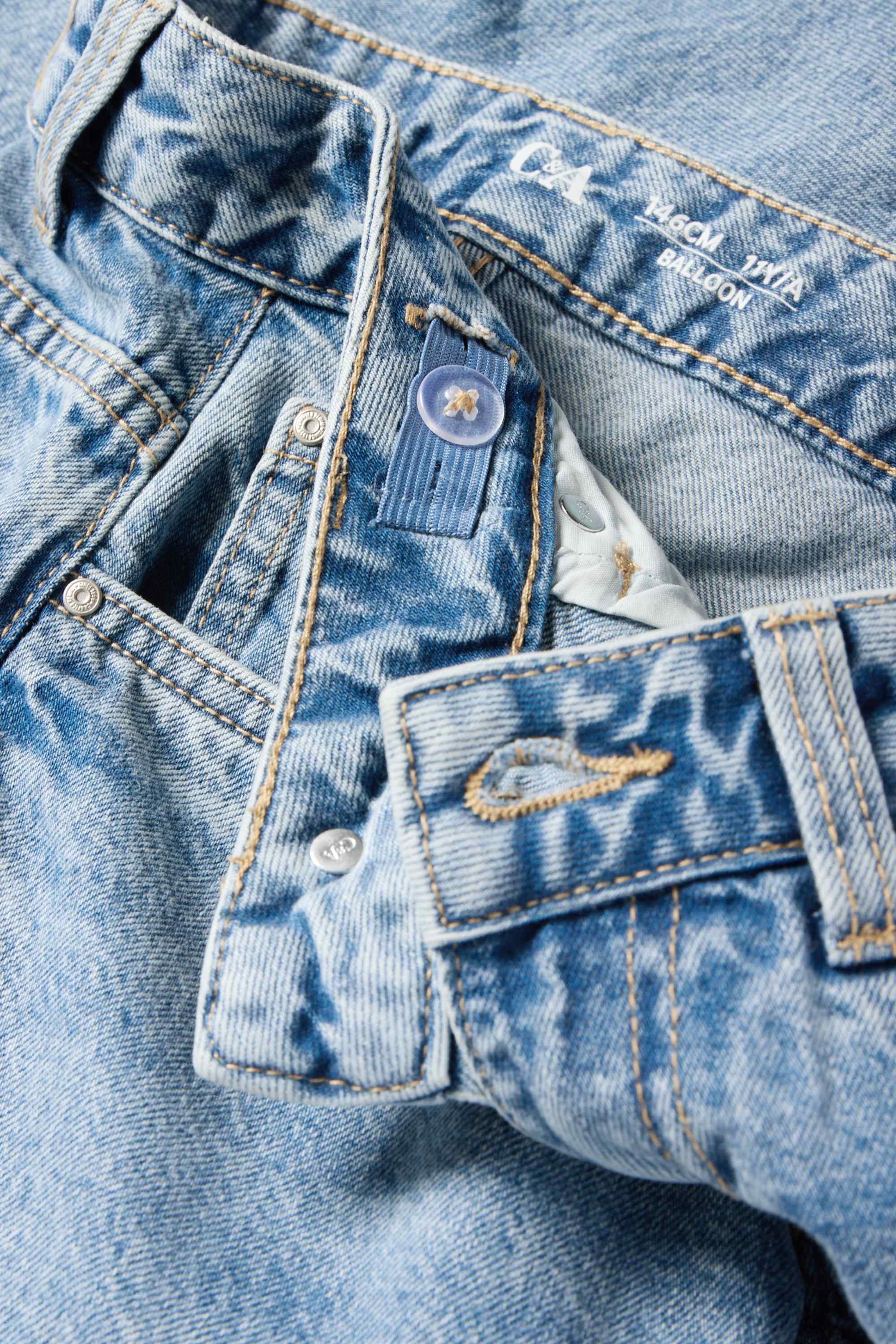 Balloon jeans denim-light blue