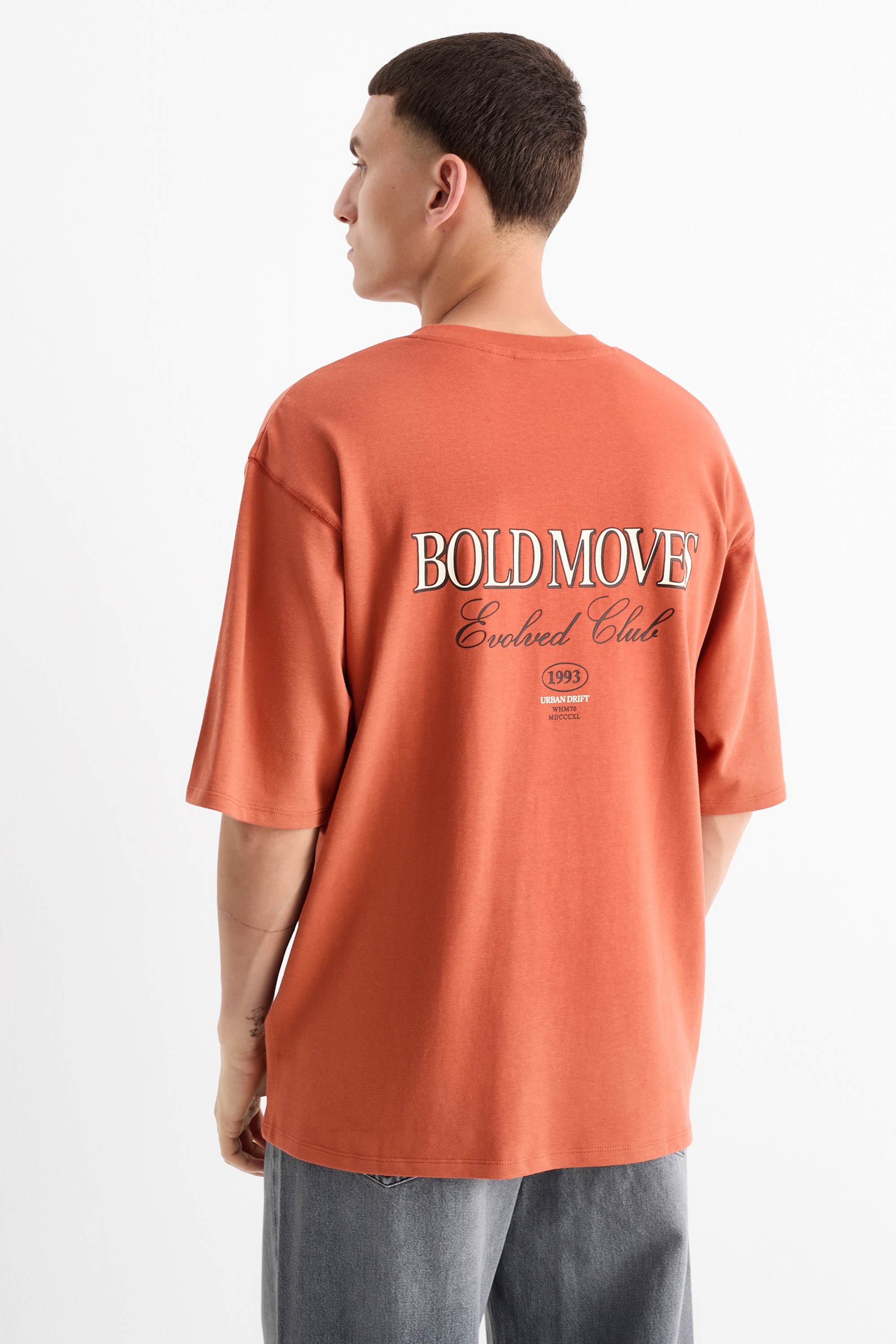 T-shirt - oversized terracotta