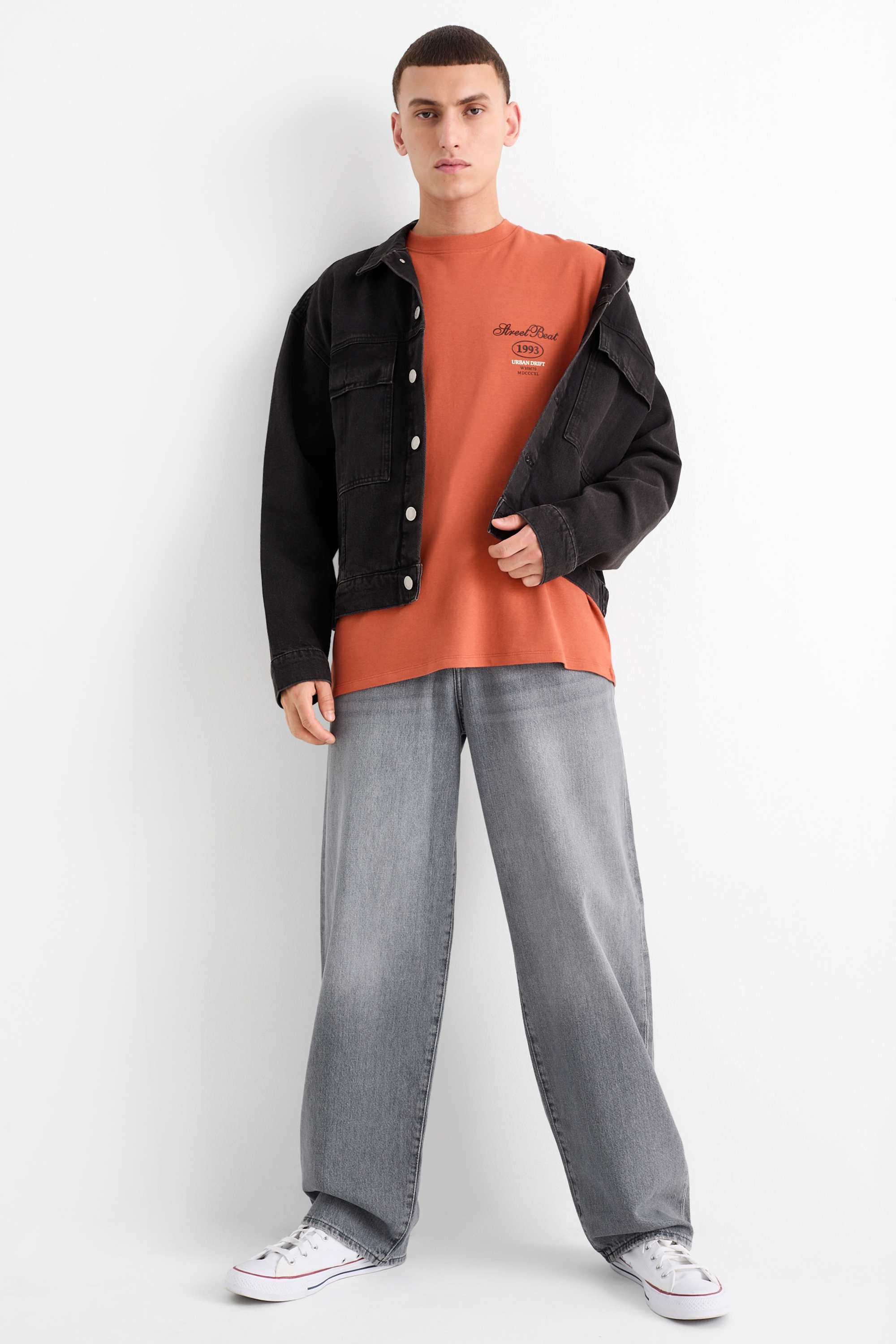 T-shirt - oversized terracotta