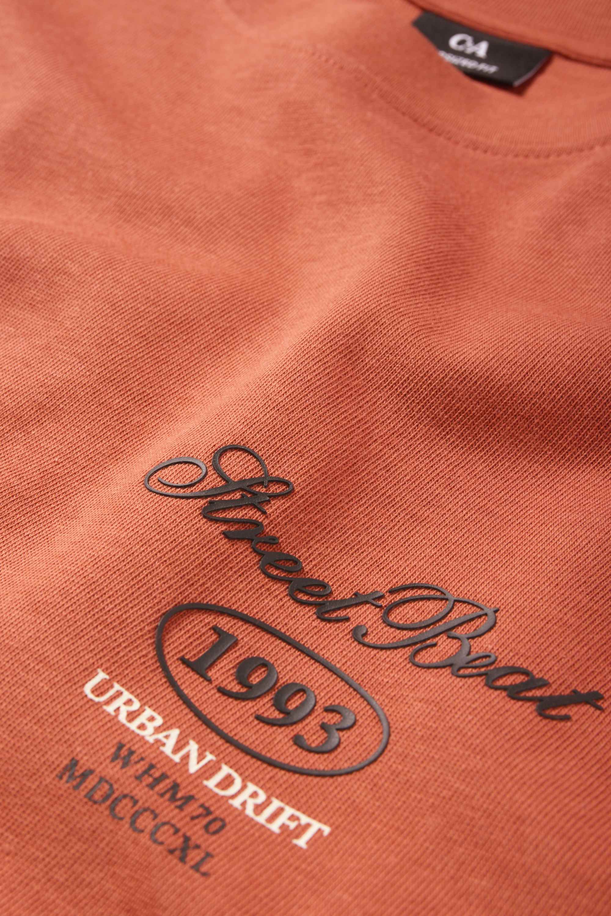 T-shirt - oversized terracotta