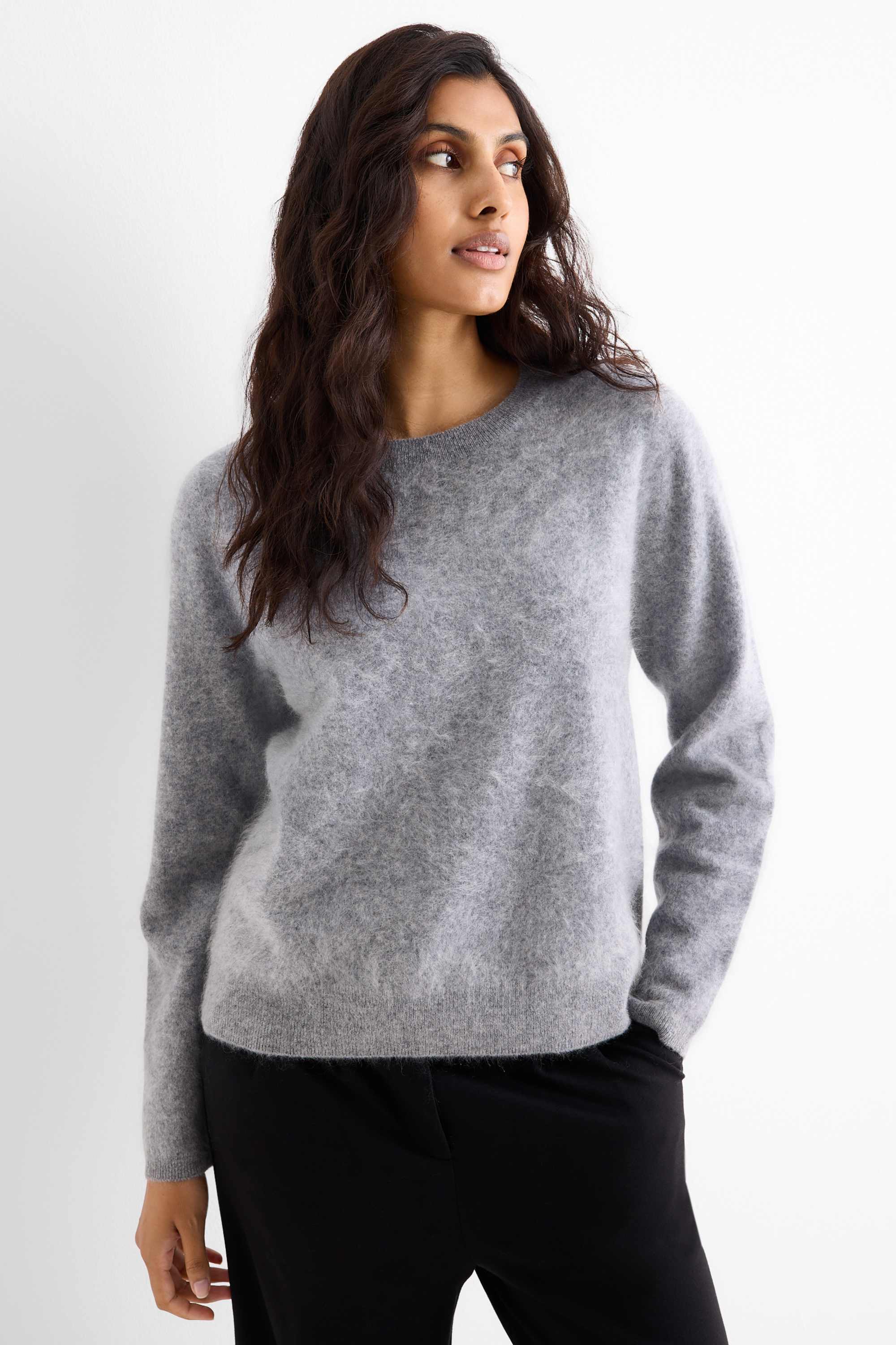 Cashmere jumper gray