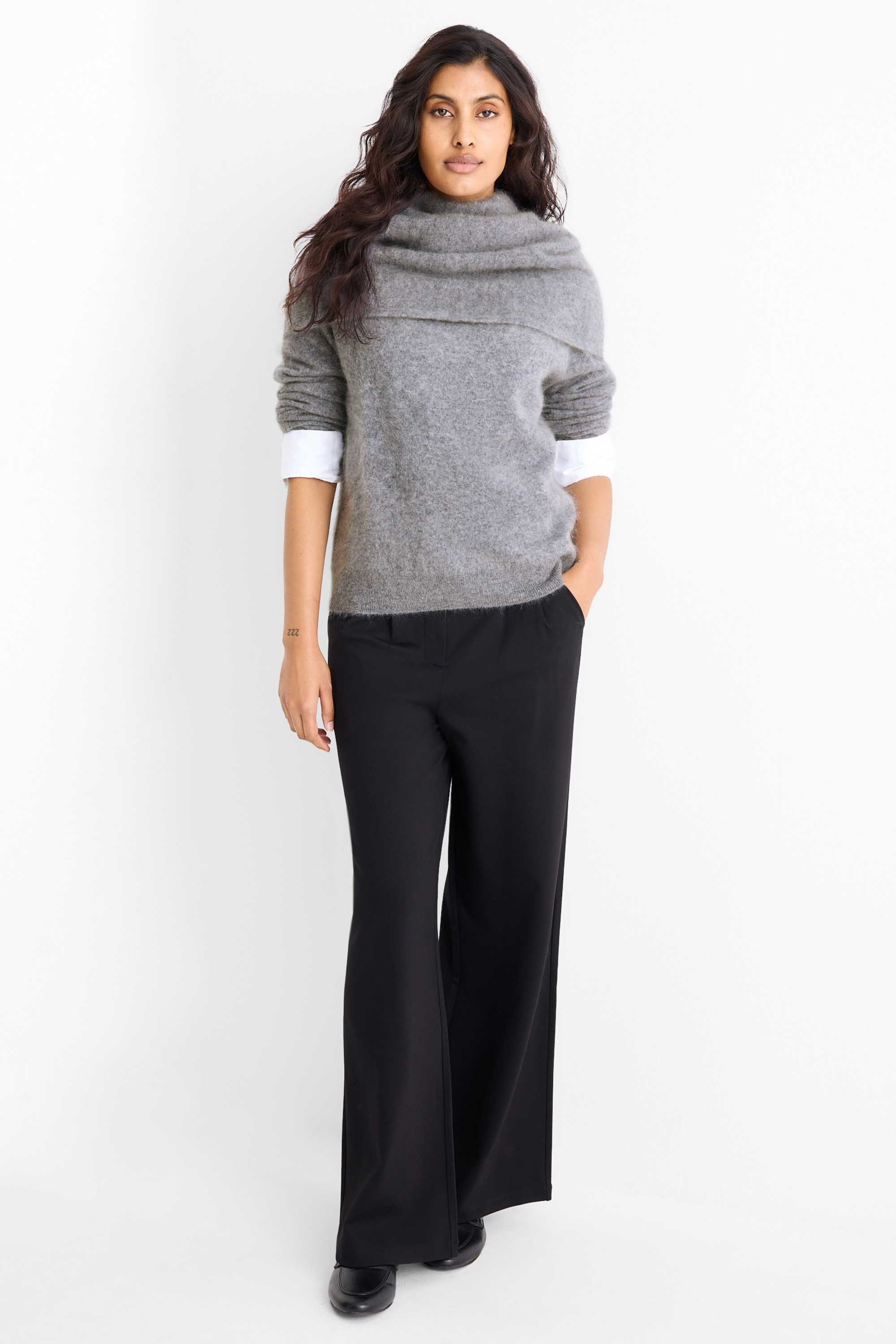 Cashmere jumper gray