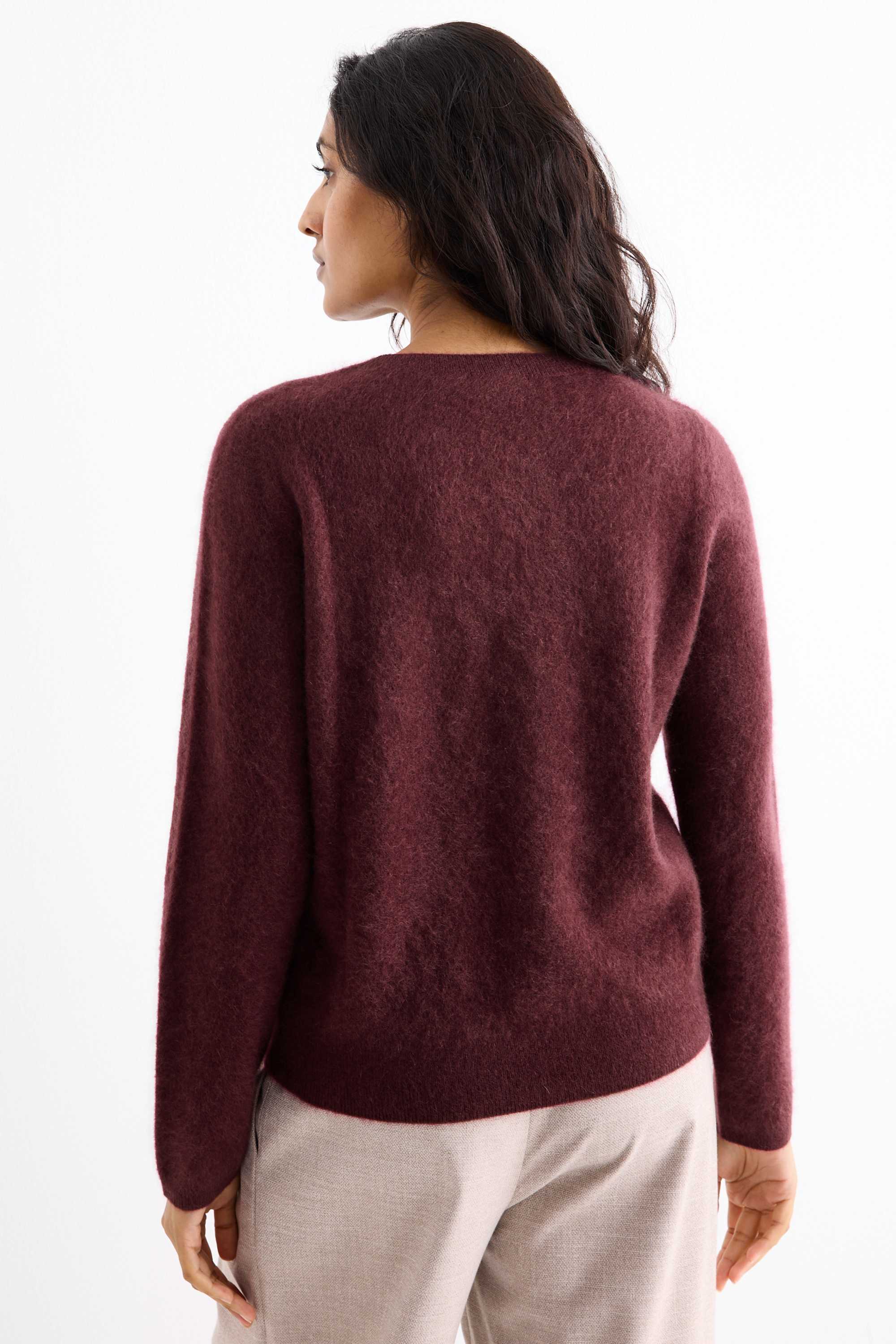 Cashmere jumper bordeaux