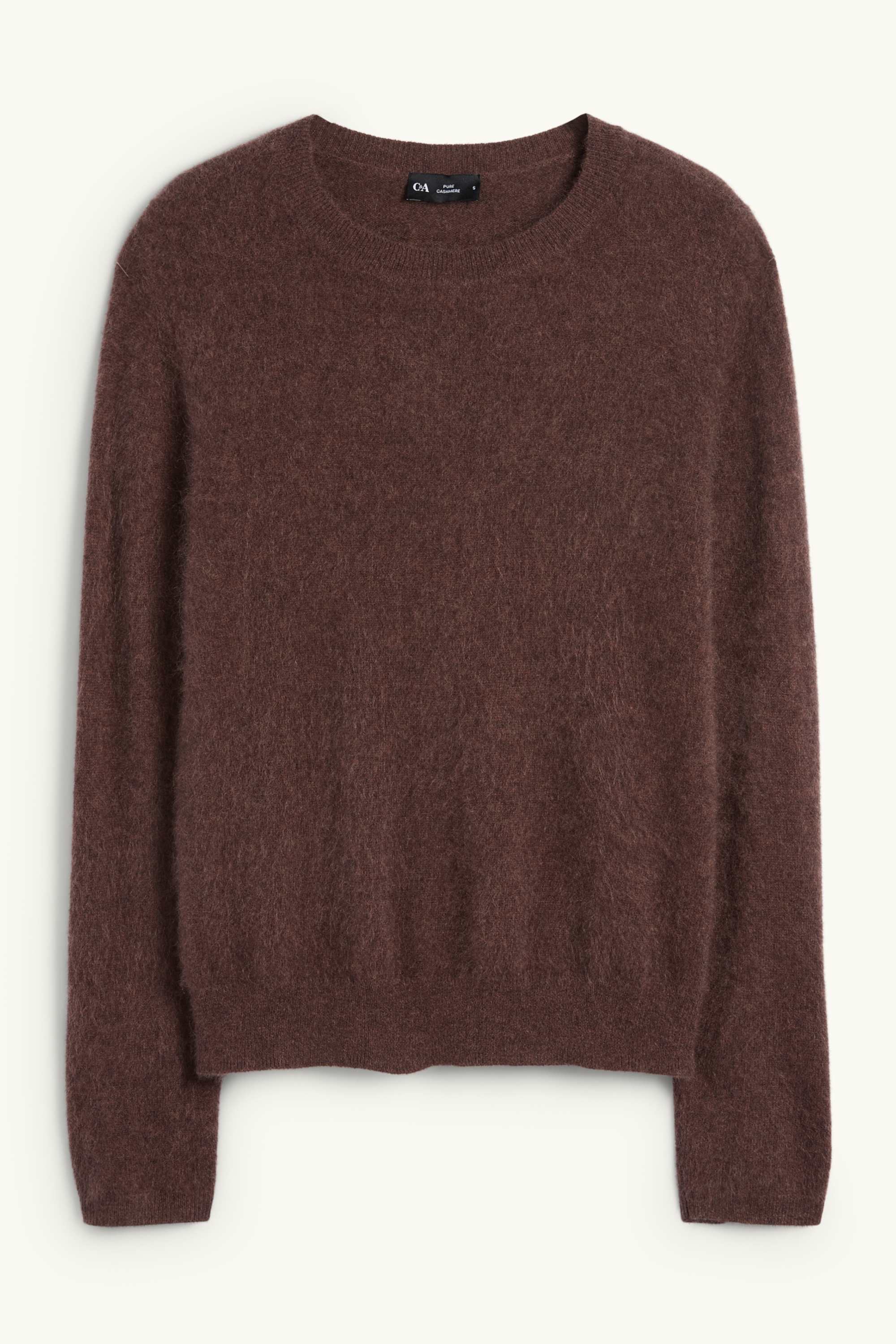 Cashmere jumper dark brown
