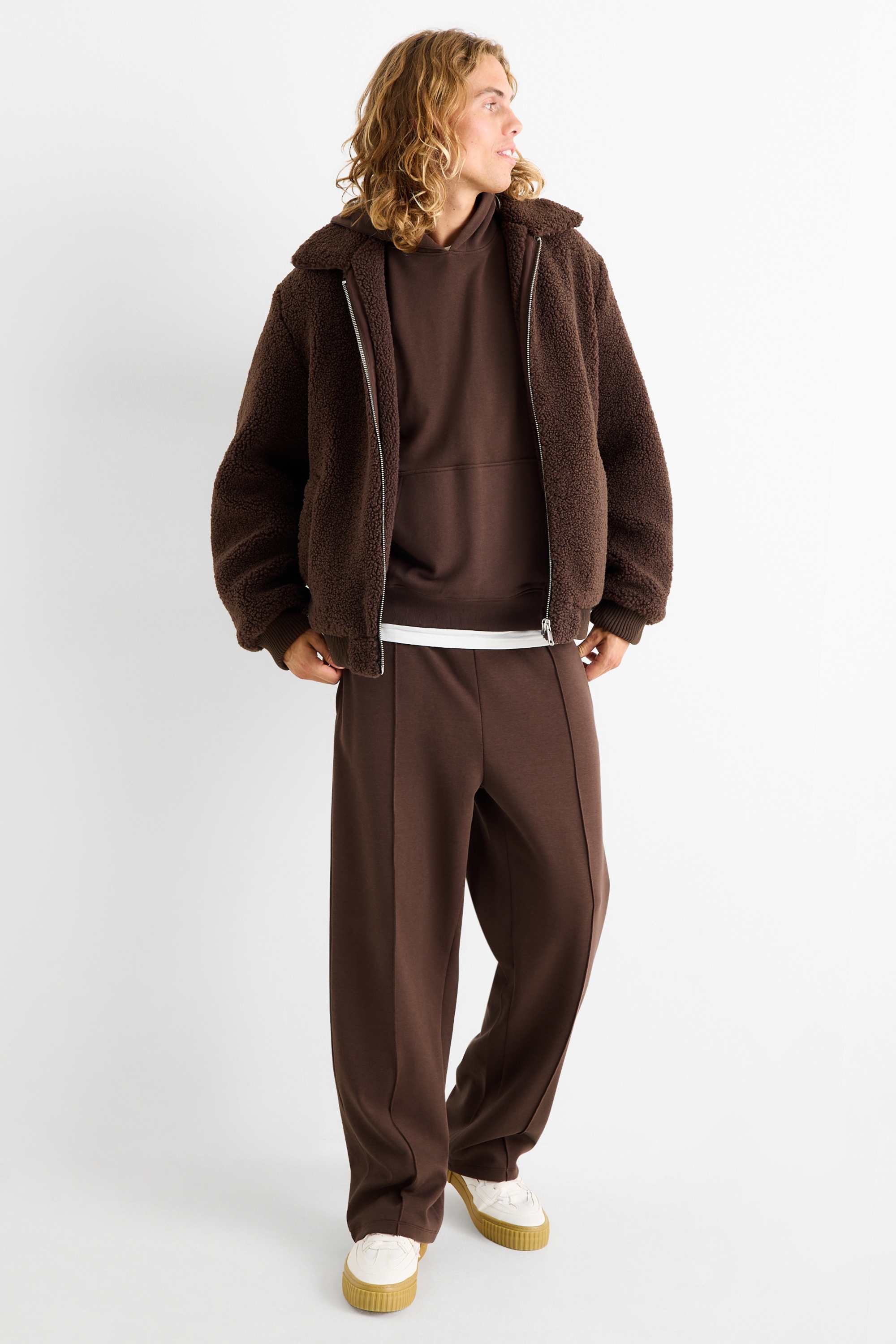 Hoodie dark brown
