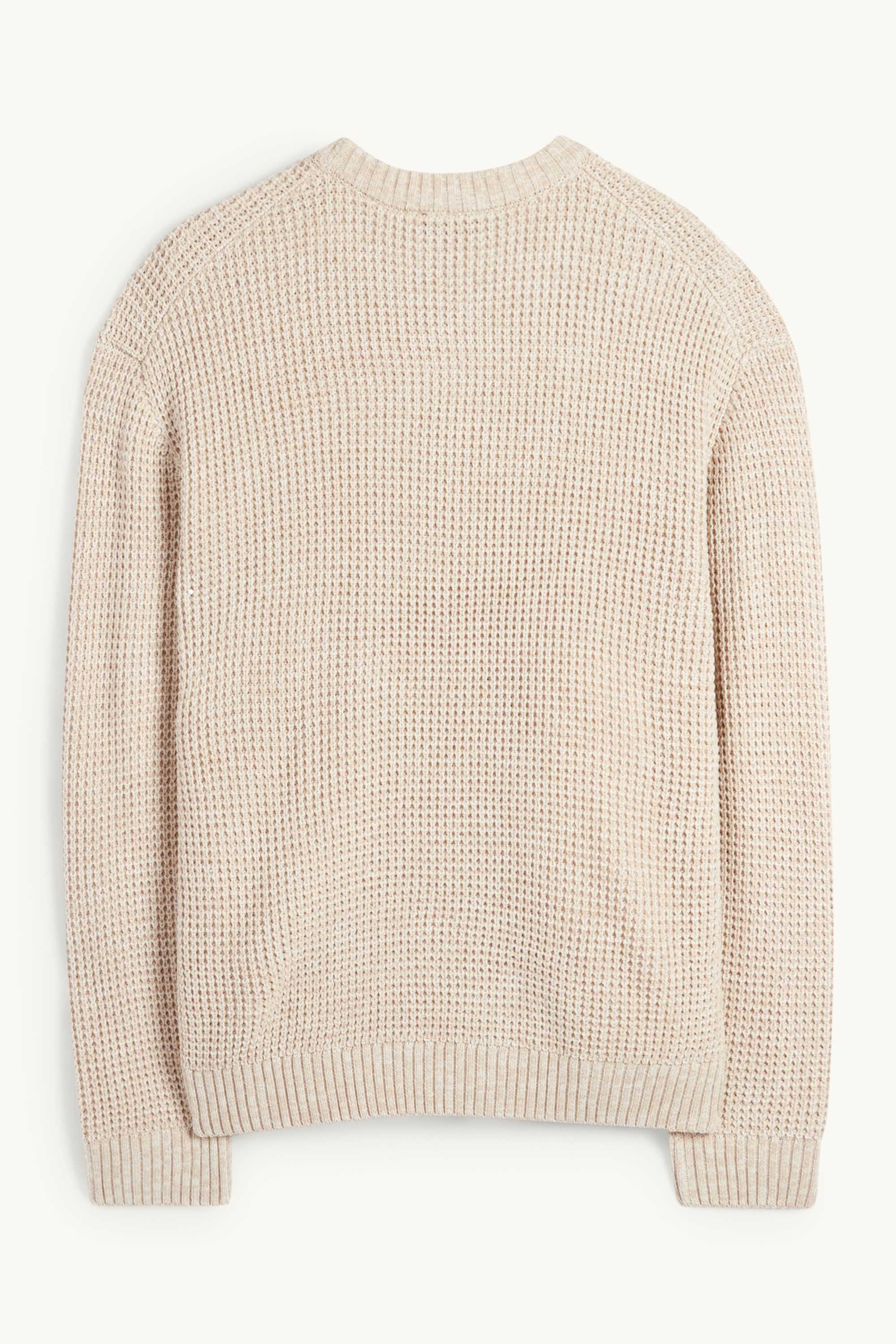 Jumper - textured beige