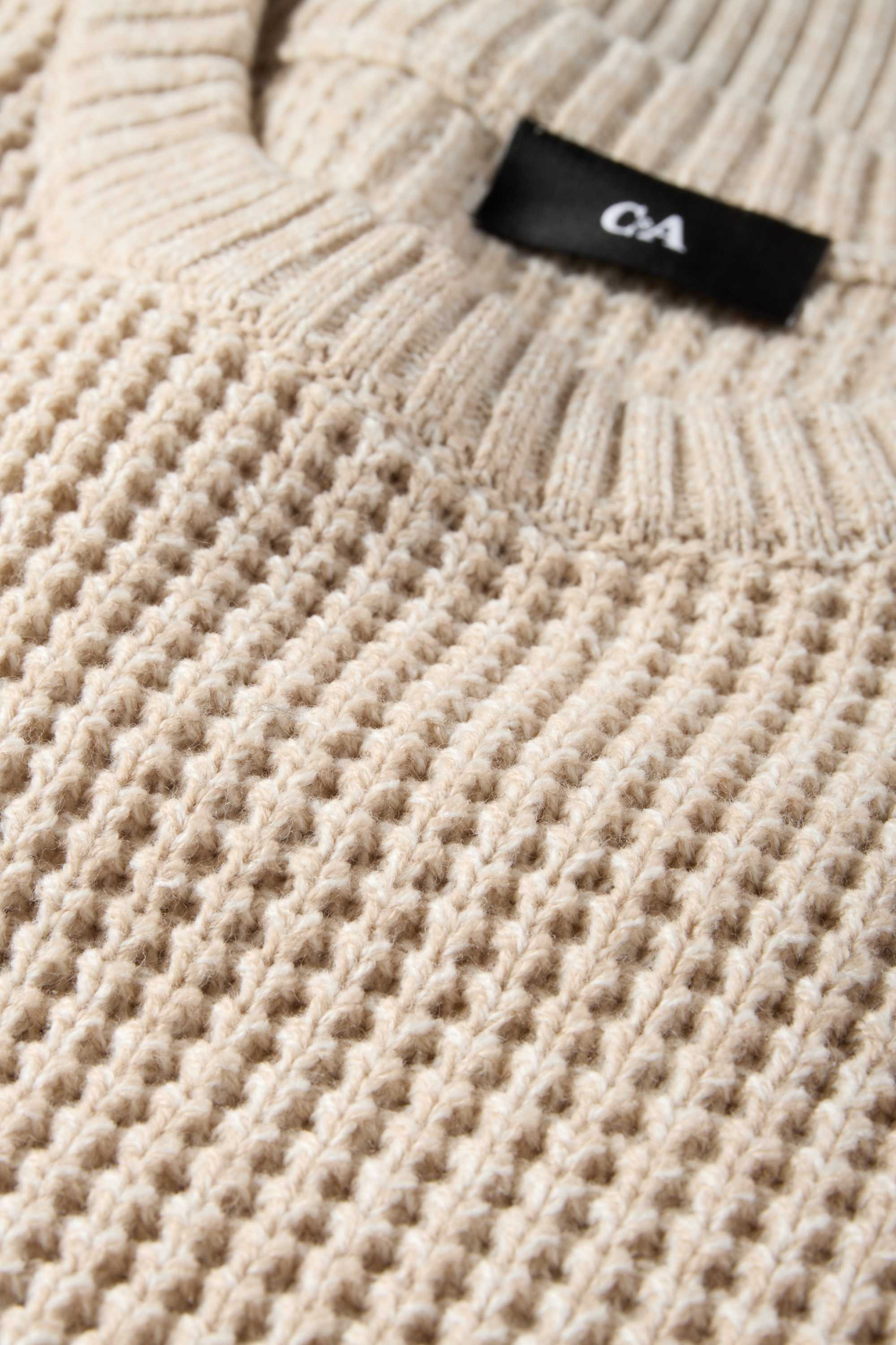 Jumper - textured beige