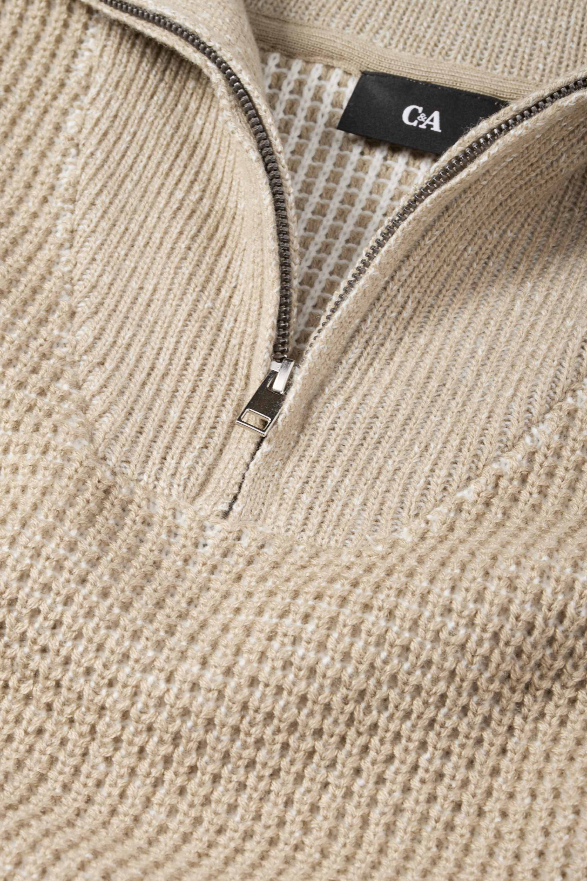 Jumper - textured beige