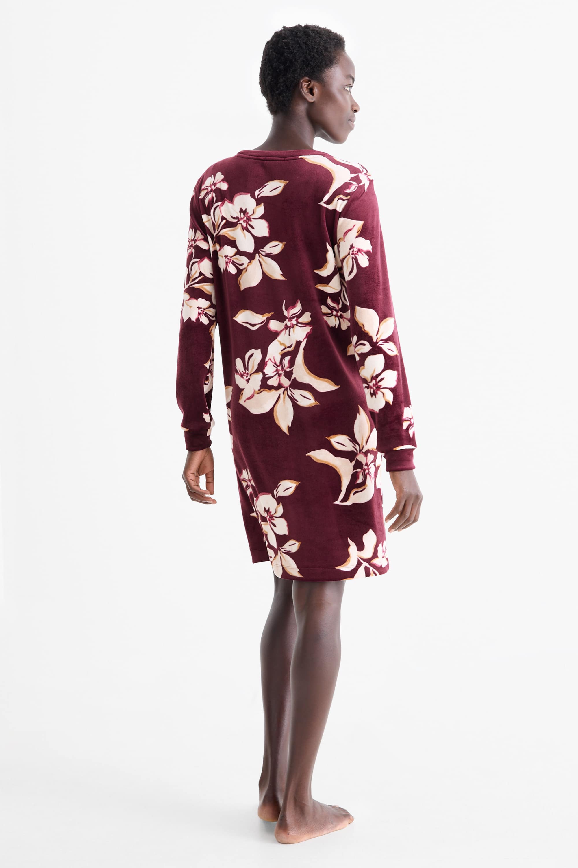 Nightdress - floral purple