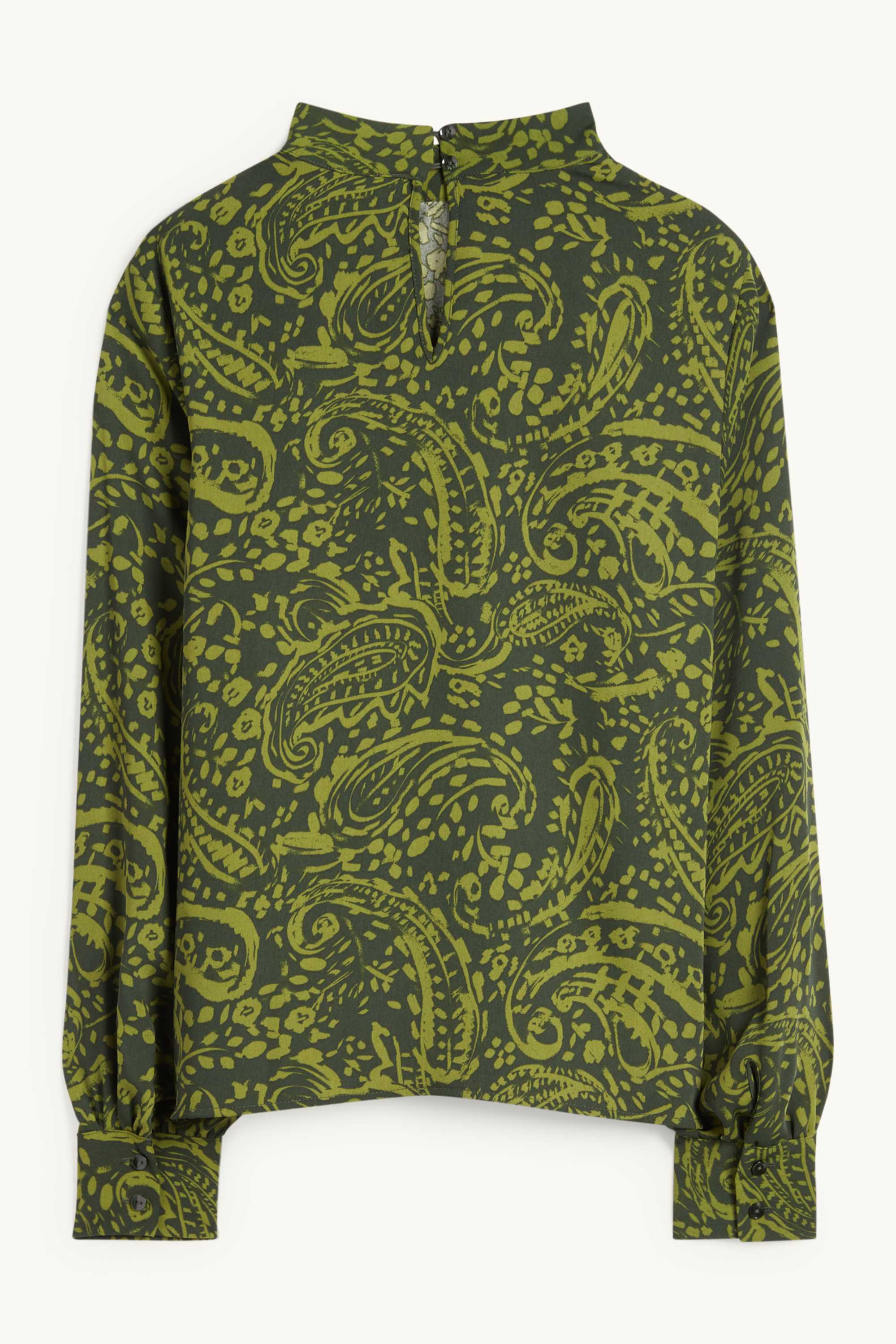 Blouse - patterned green