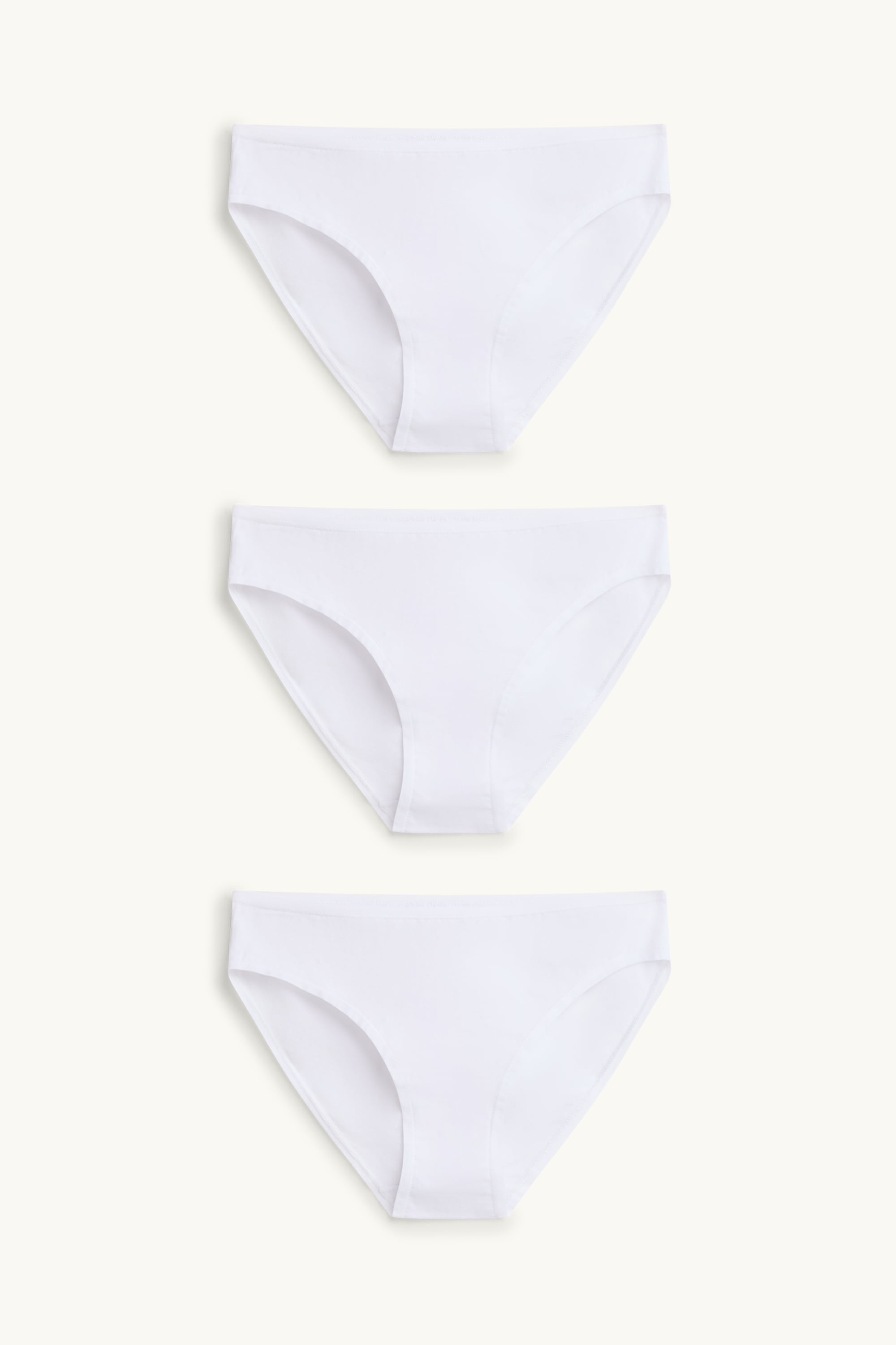 Multipack of 3 - knickers white
