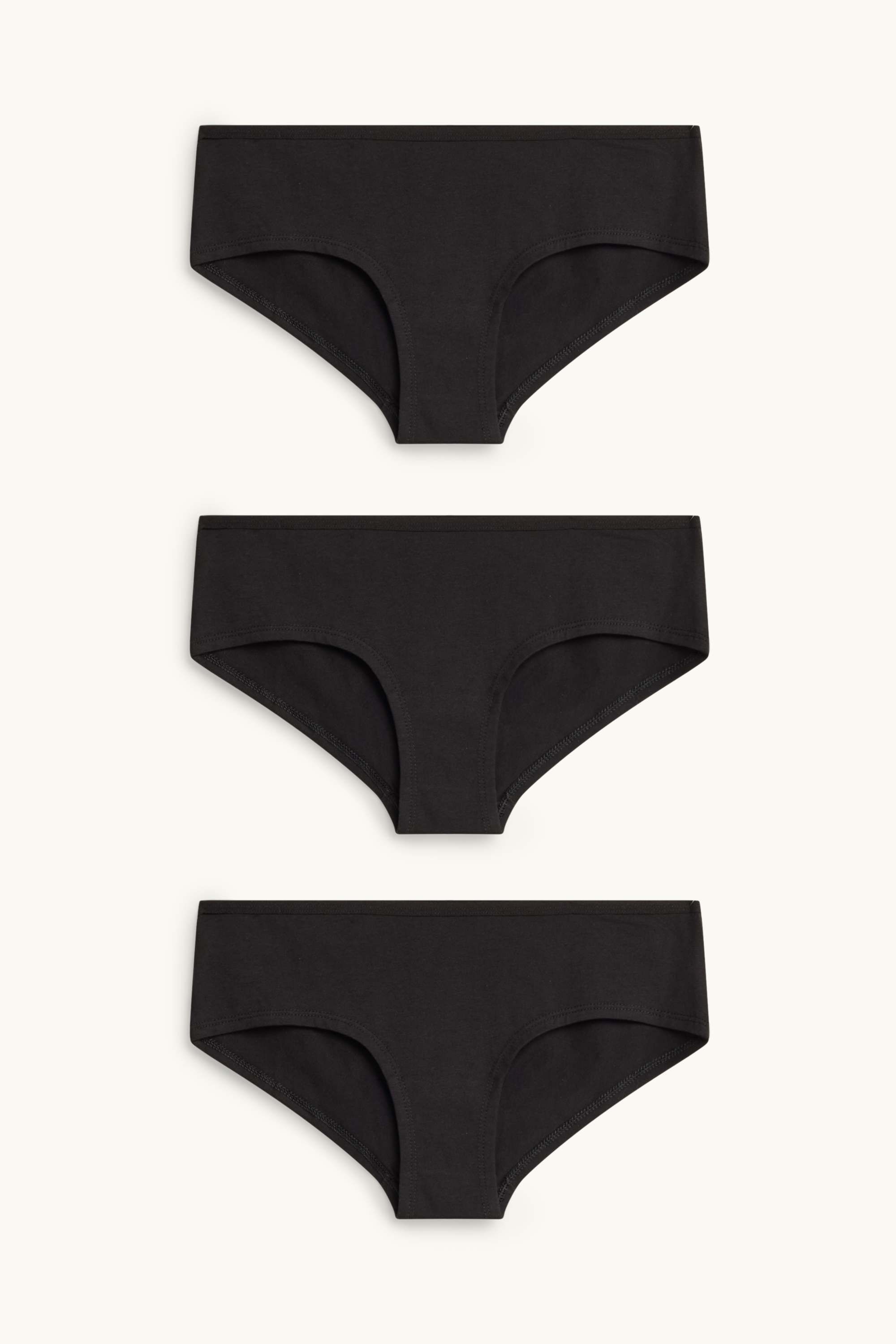 Multipack of 3 - hipsters black