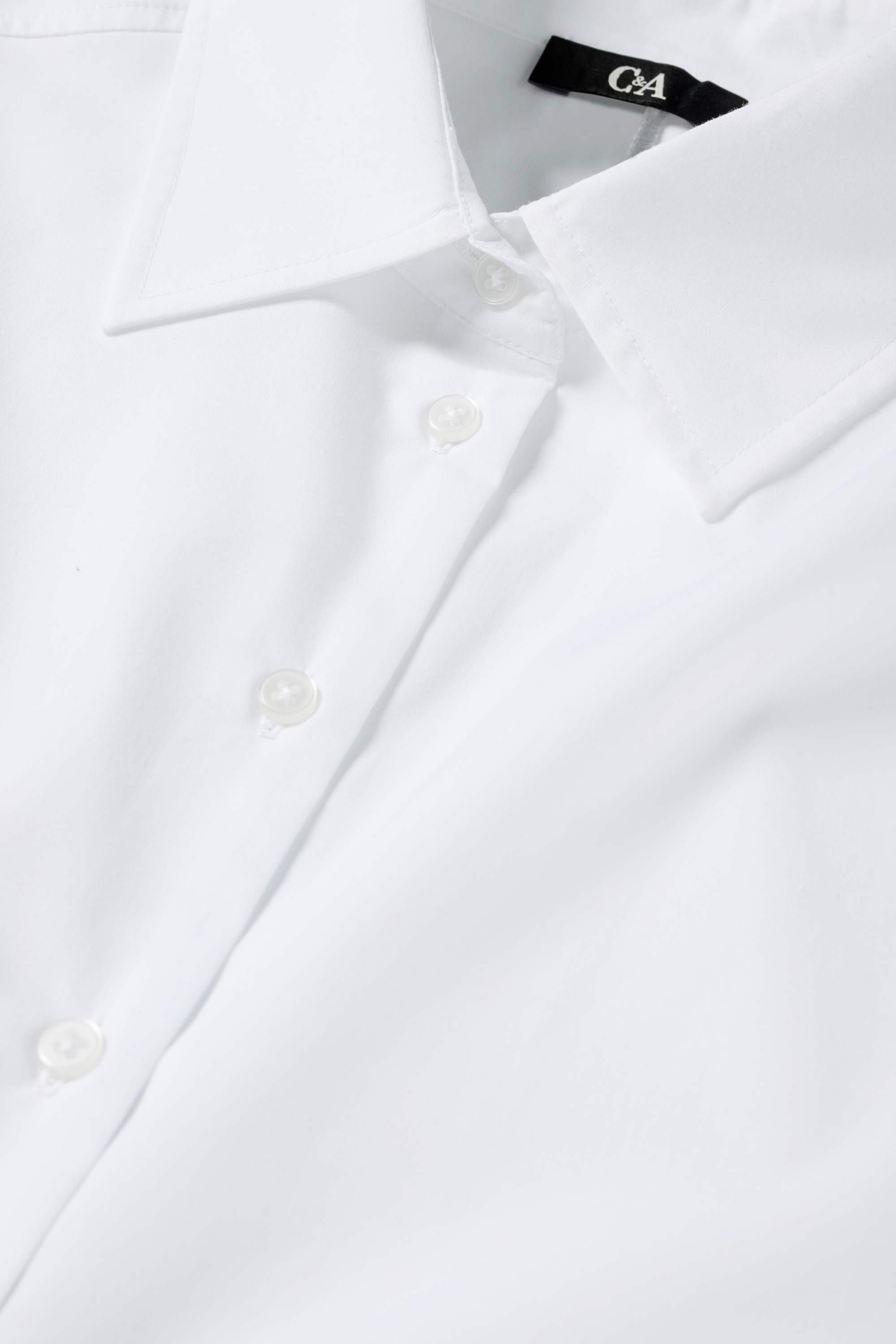 Cropped blouse with knot detail white