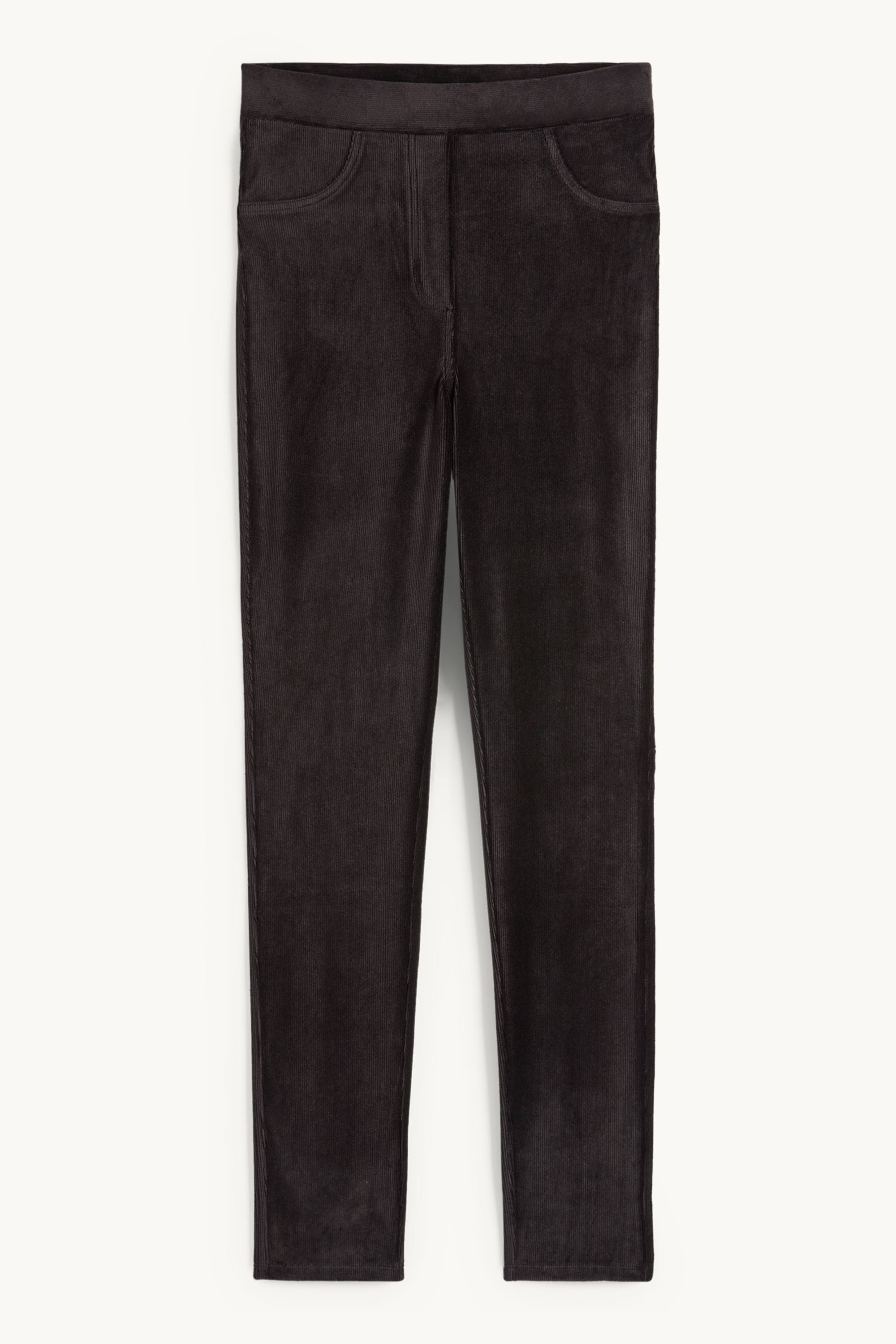 Corduroy leggings black