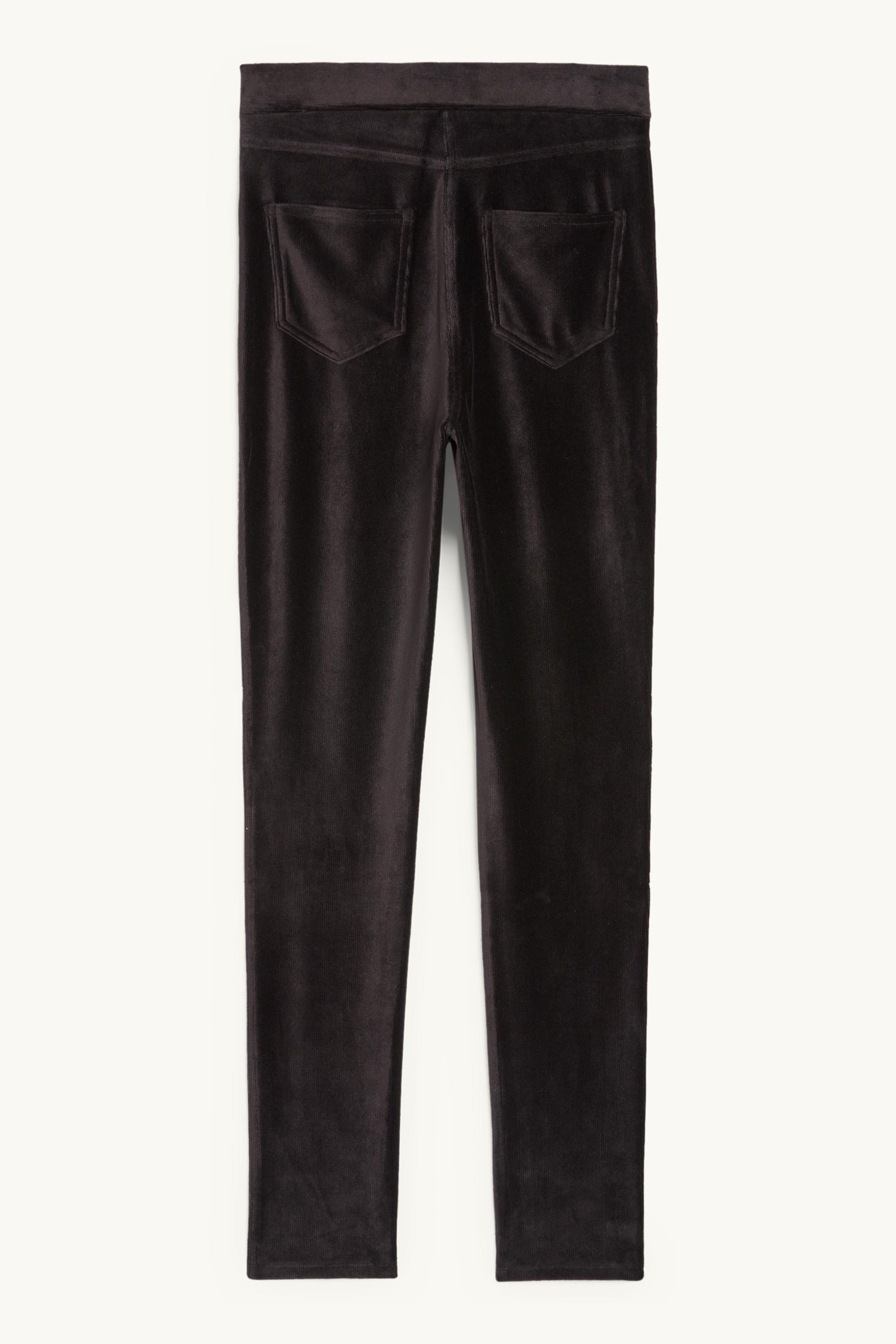 Corduroy leggings black