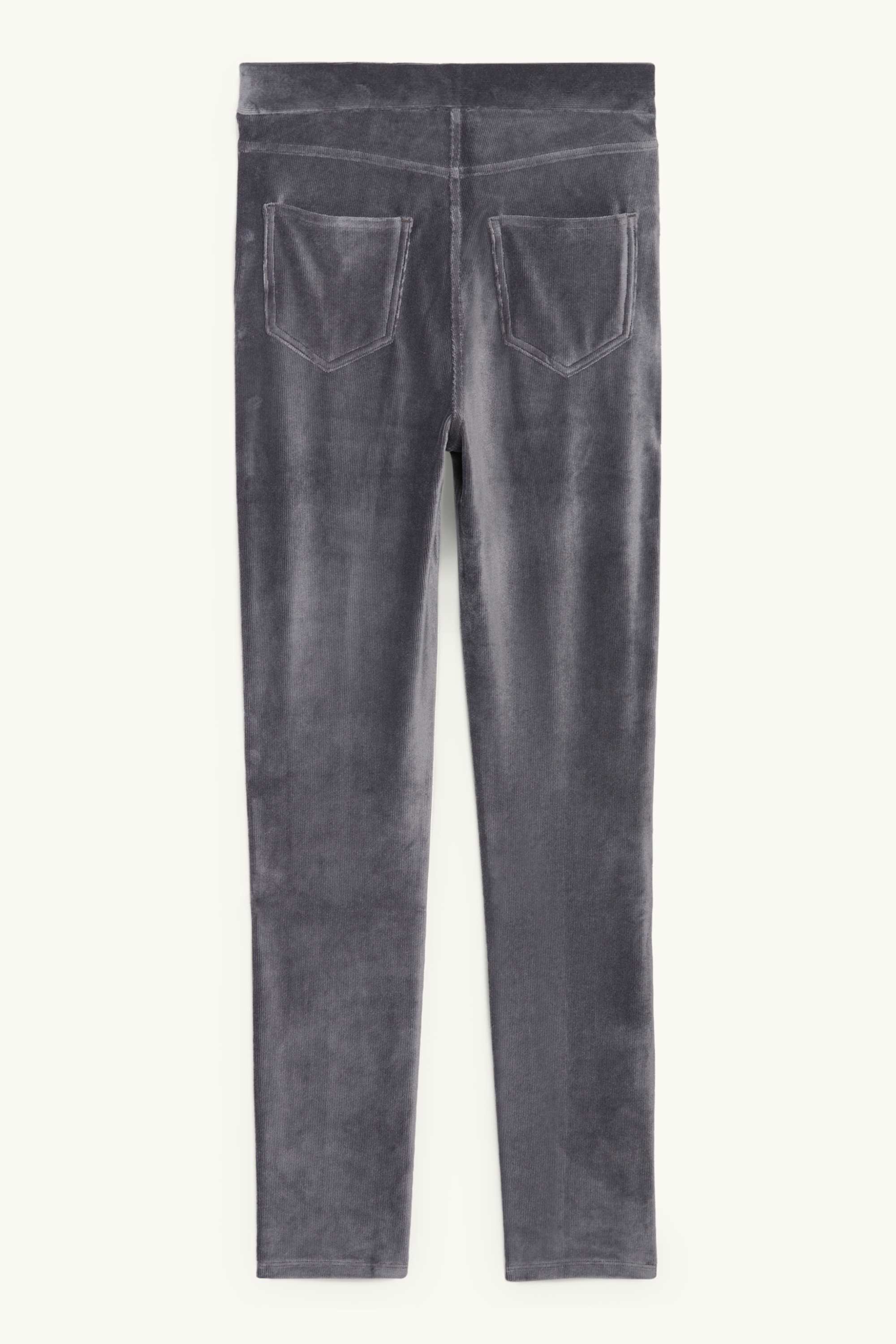 Corduroy leggings dark gray