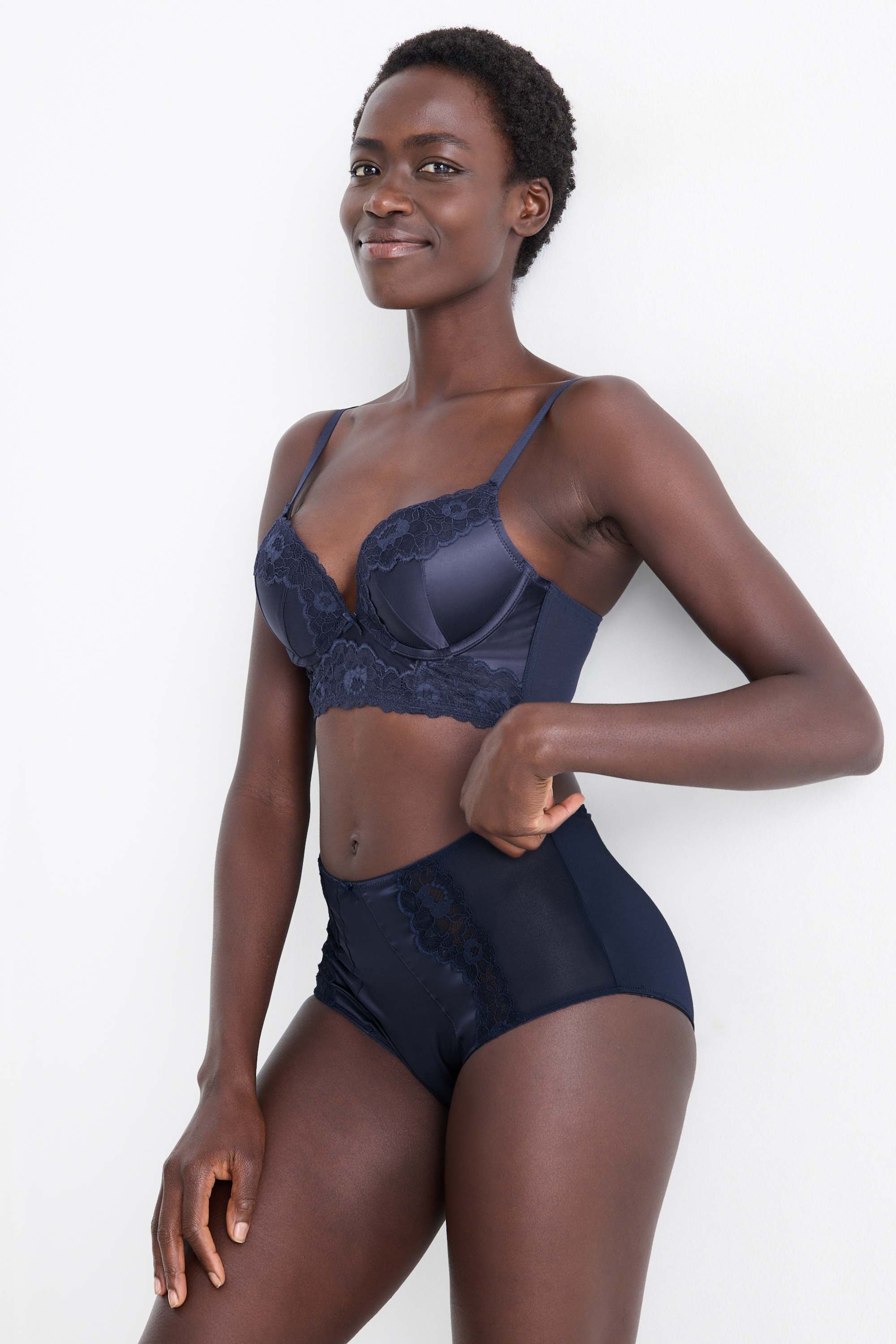 Underwire bra - PLUNGE - padded dark blue