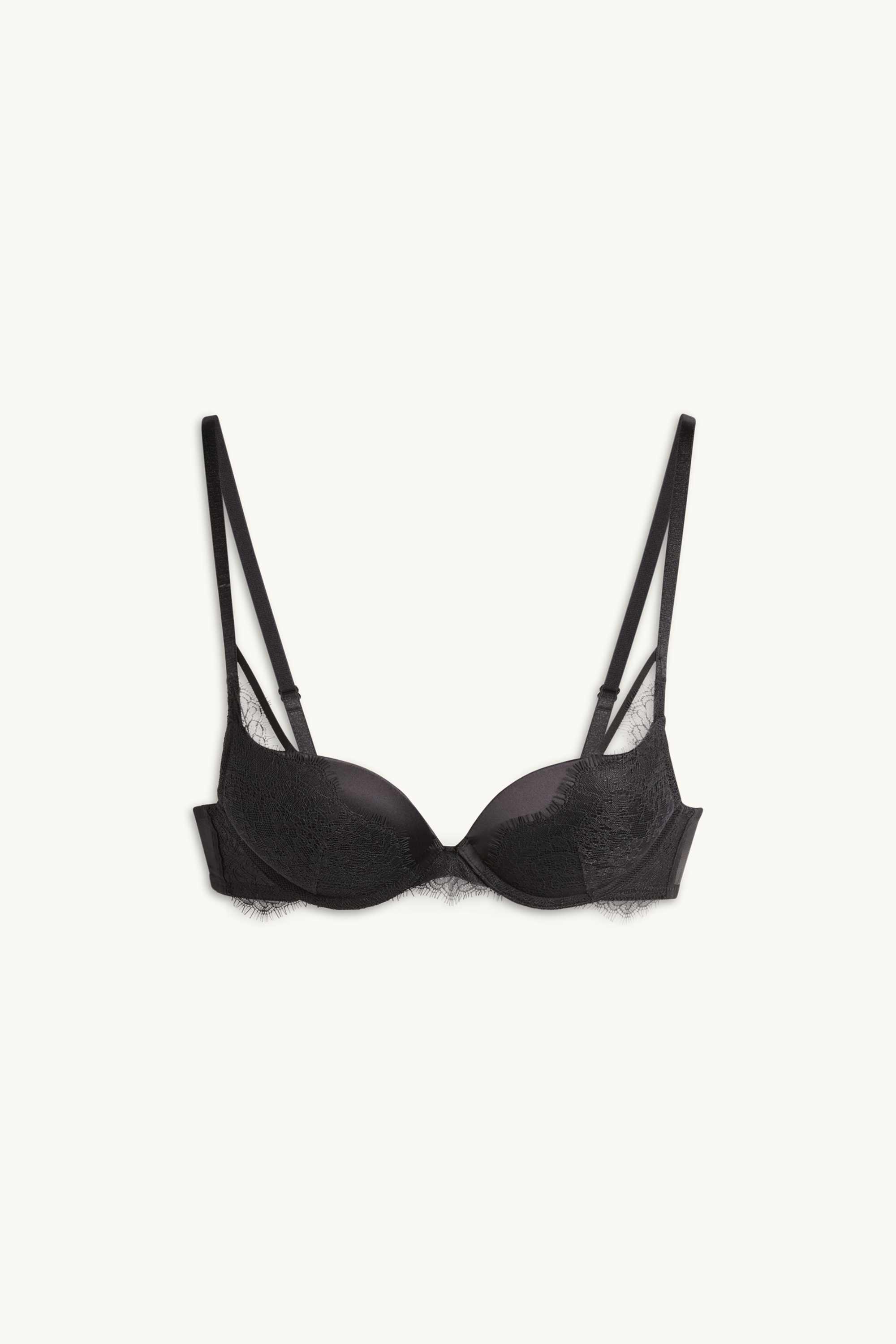Underwire bra - PLUNGE - push-up - padded black