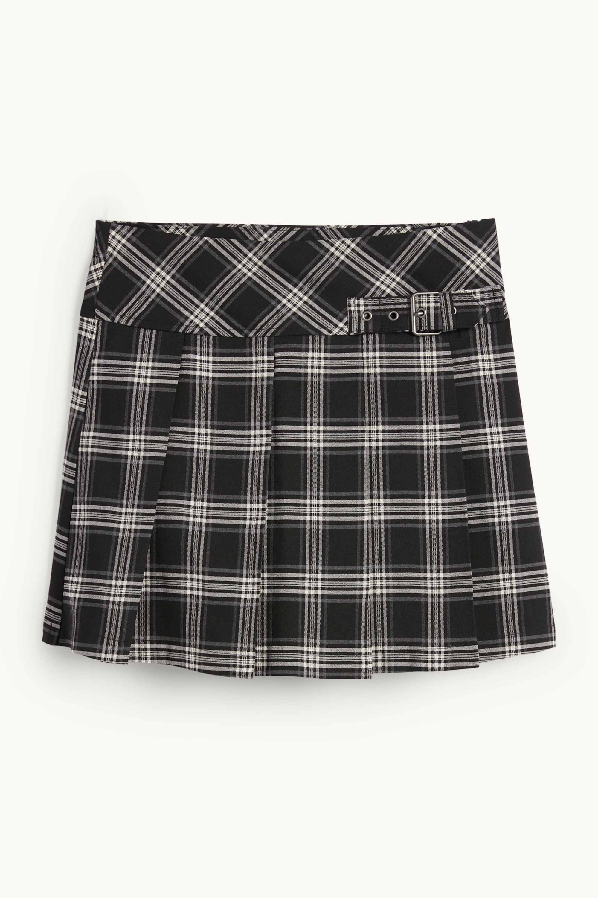 Skirt - check black / white