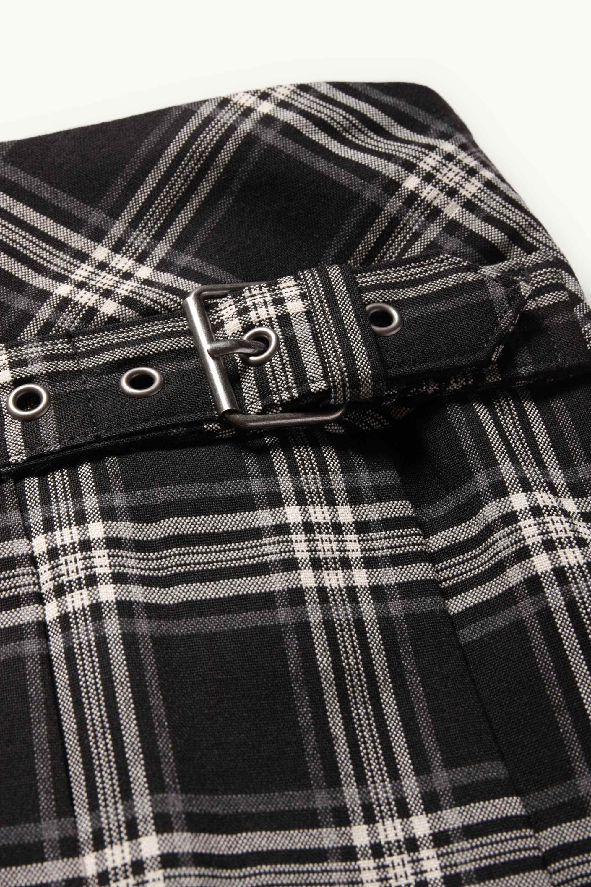 Skirt - check black / white