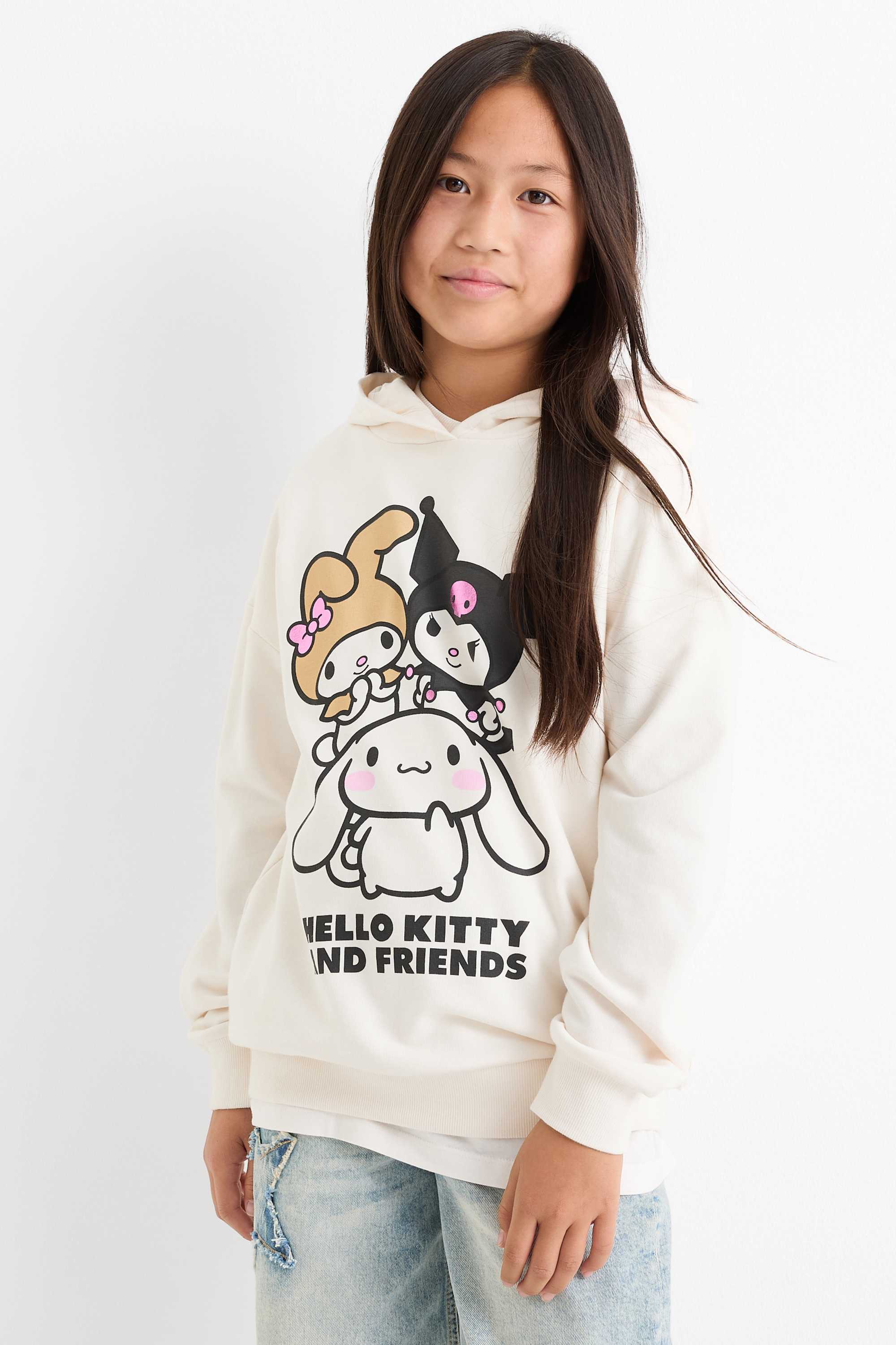 Hello Kitty and Friends - hoodie cremewhite