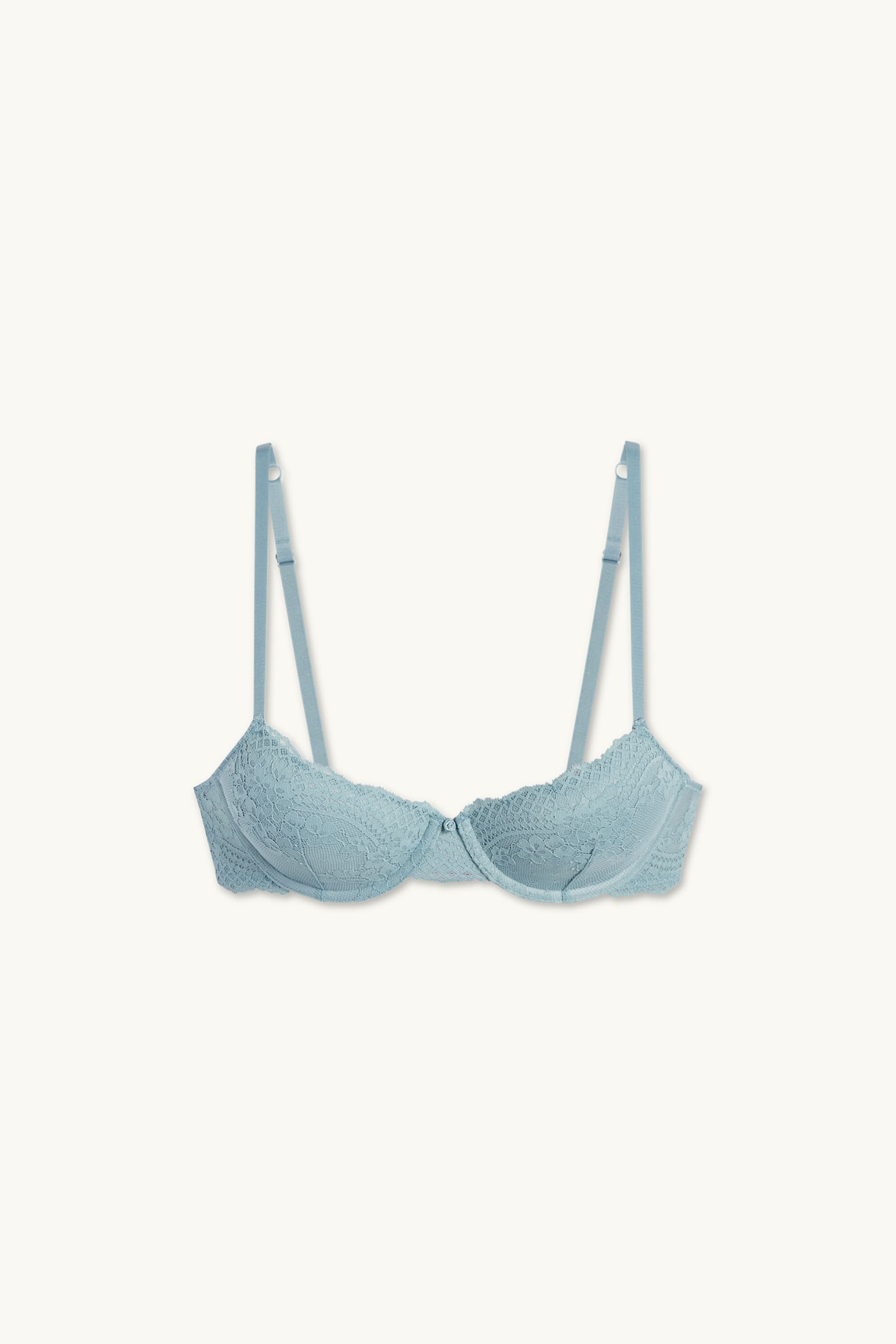 Underwire bra - DEMI - padded turquoise