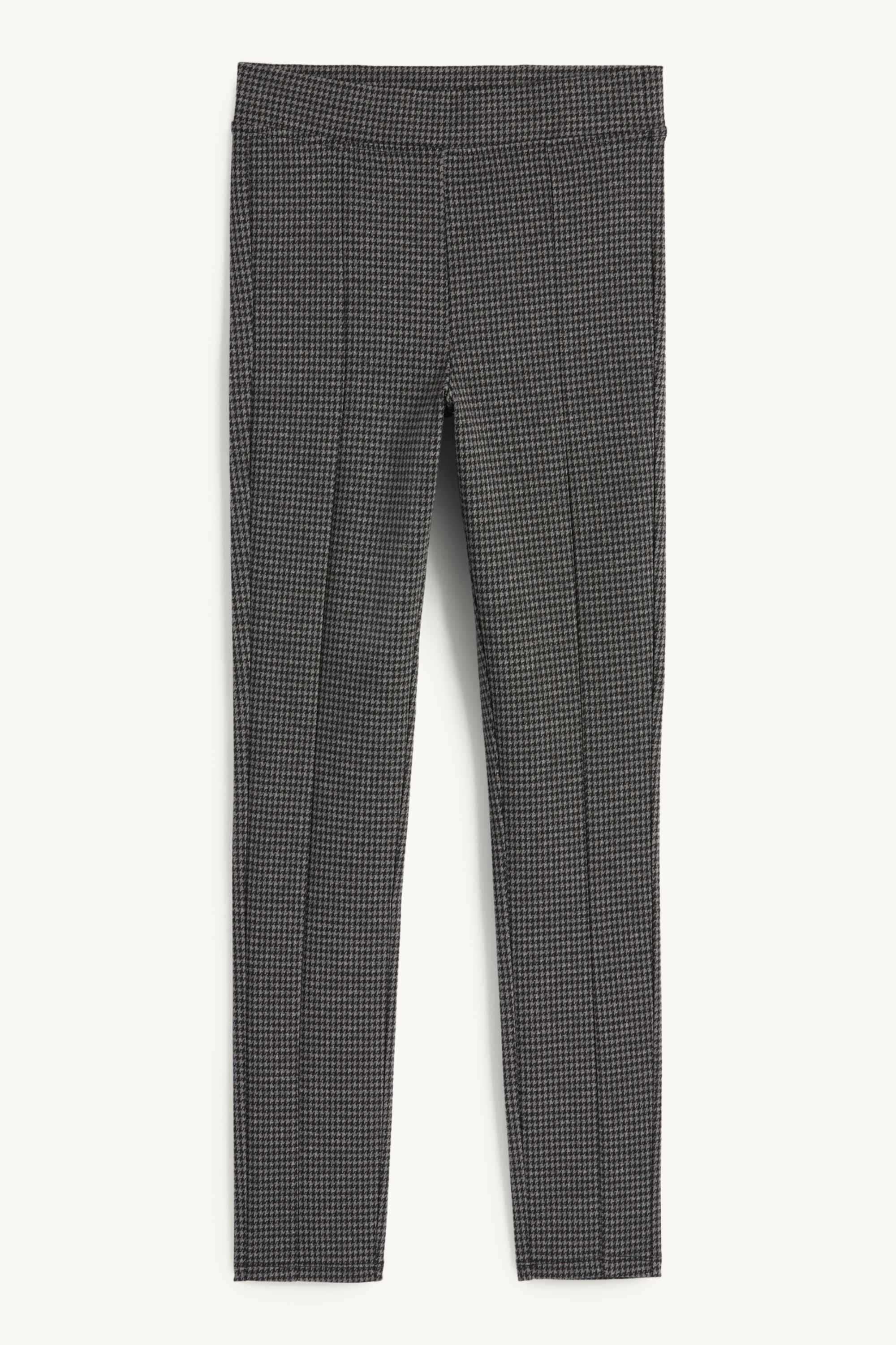 Leggings - check dark gray