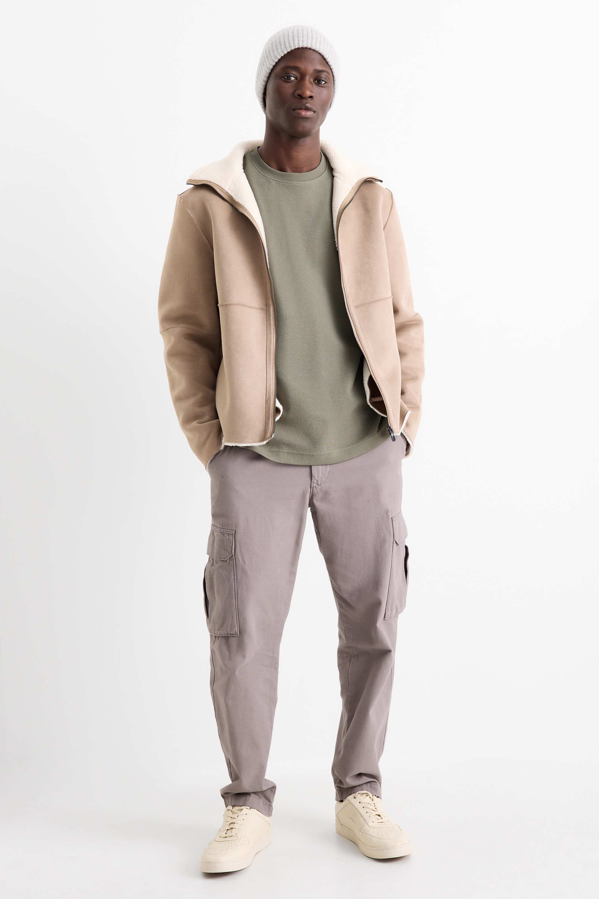 Sweatshirt - textured green